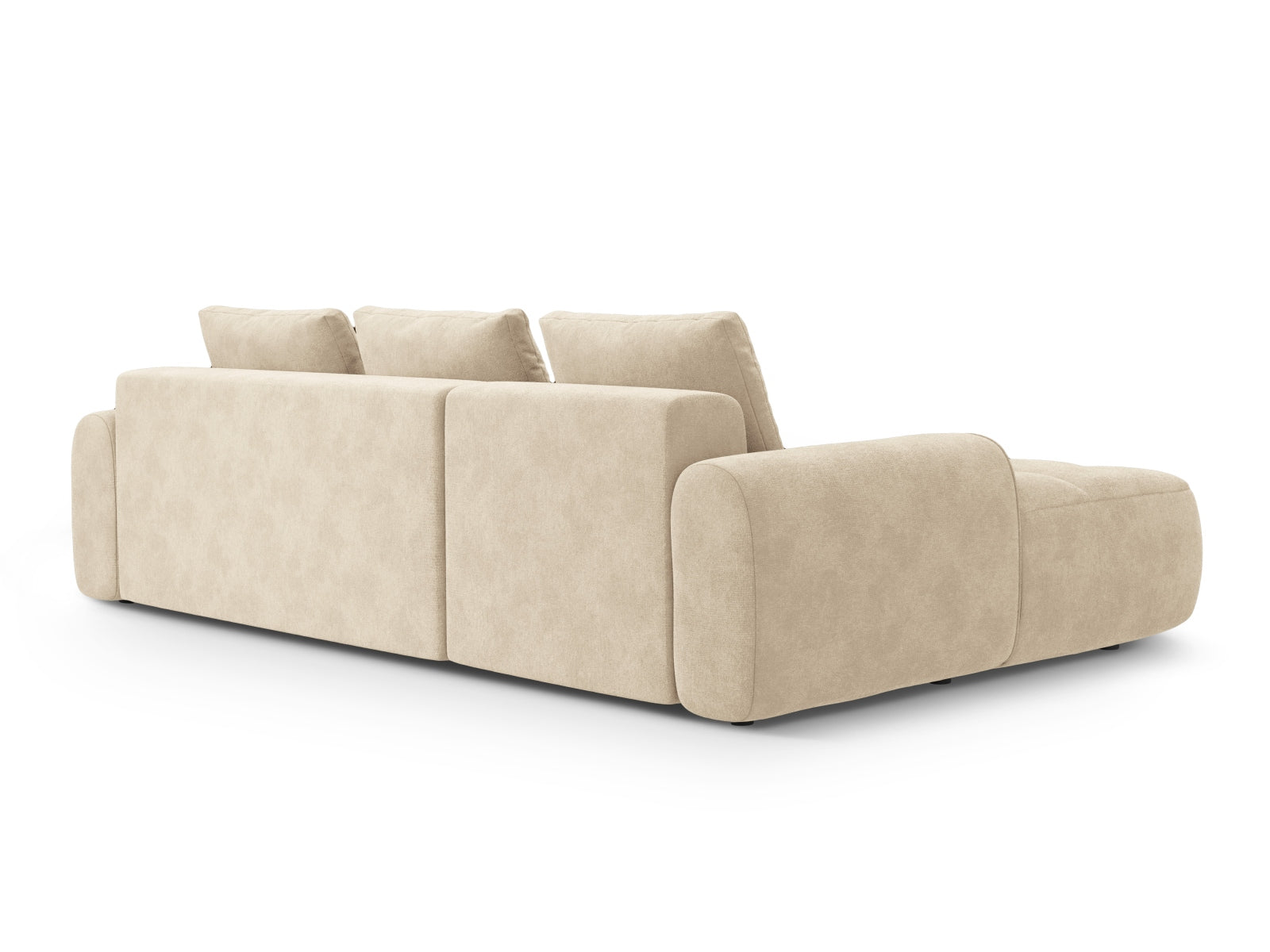 Entdecken Sie das Linz Velour Ecksofa links – ein elegantes 3-Sitzer Sofa mit Schlaffunktion und Stauraum, das Komfort und Stil perfekt vereint!