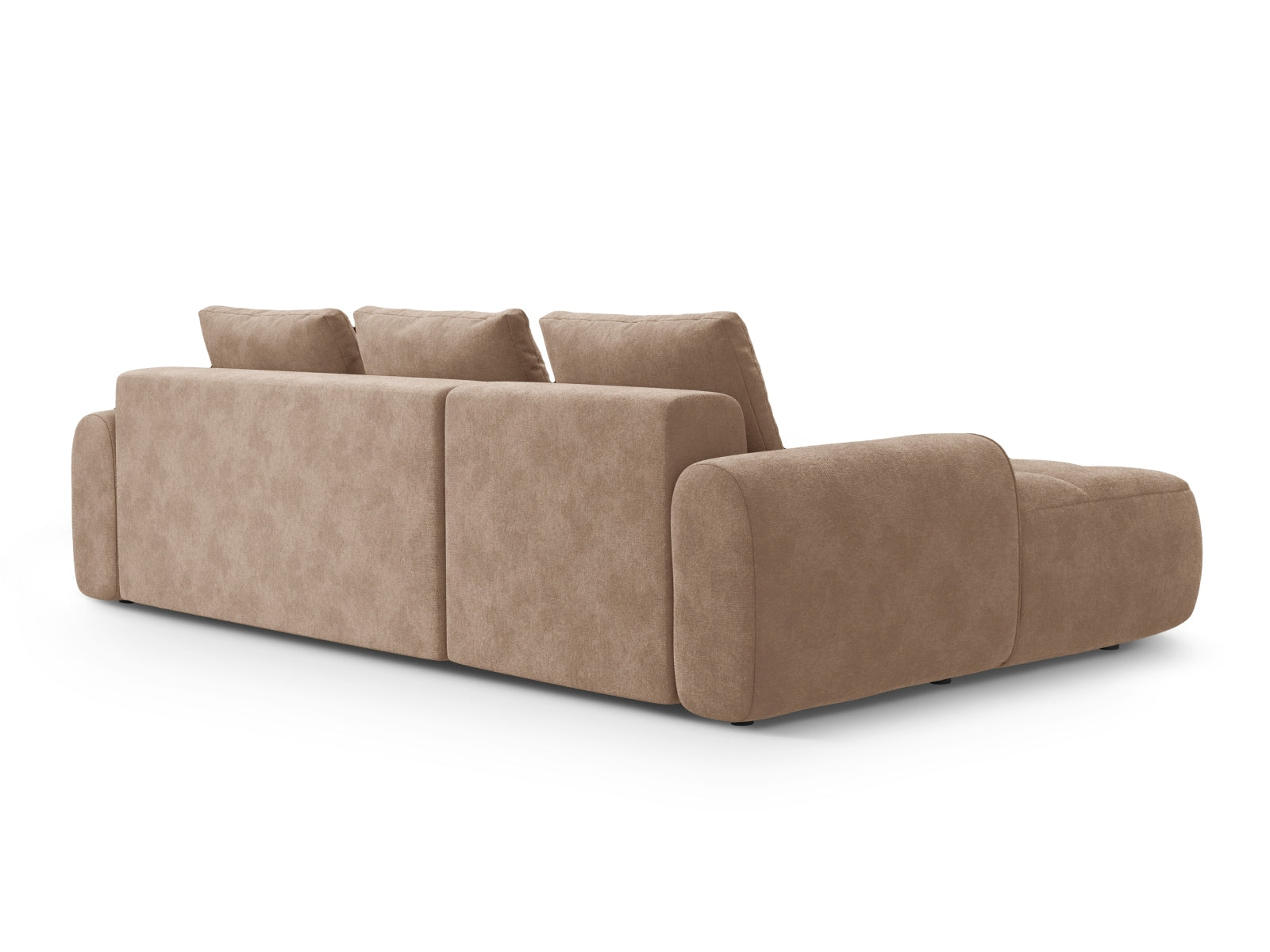 Entdecken Sie das Linz Velour Ecksofa links – ein elegantes 3-Sitzer Sofa mit Schlaffunktion und Stauraum, das Komfort und Stil perfekt vereint!