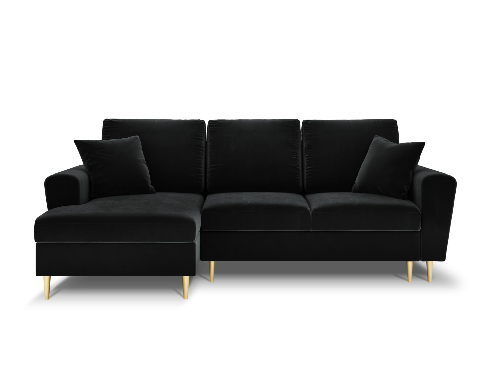 Stylisches Kyoto Ecksofa links mit Schlaffunktion und Stauraum, 4-Sitzer, 145 cm, in elegantem Design von Cosmopolitan Design.