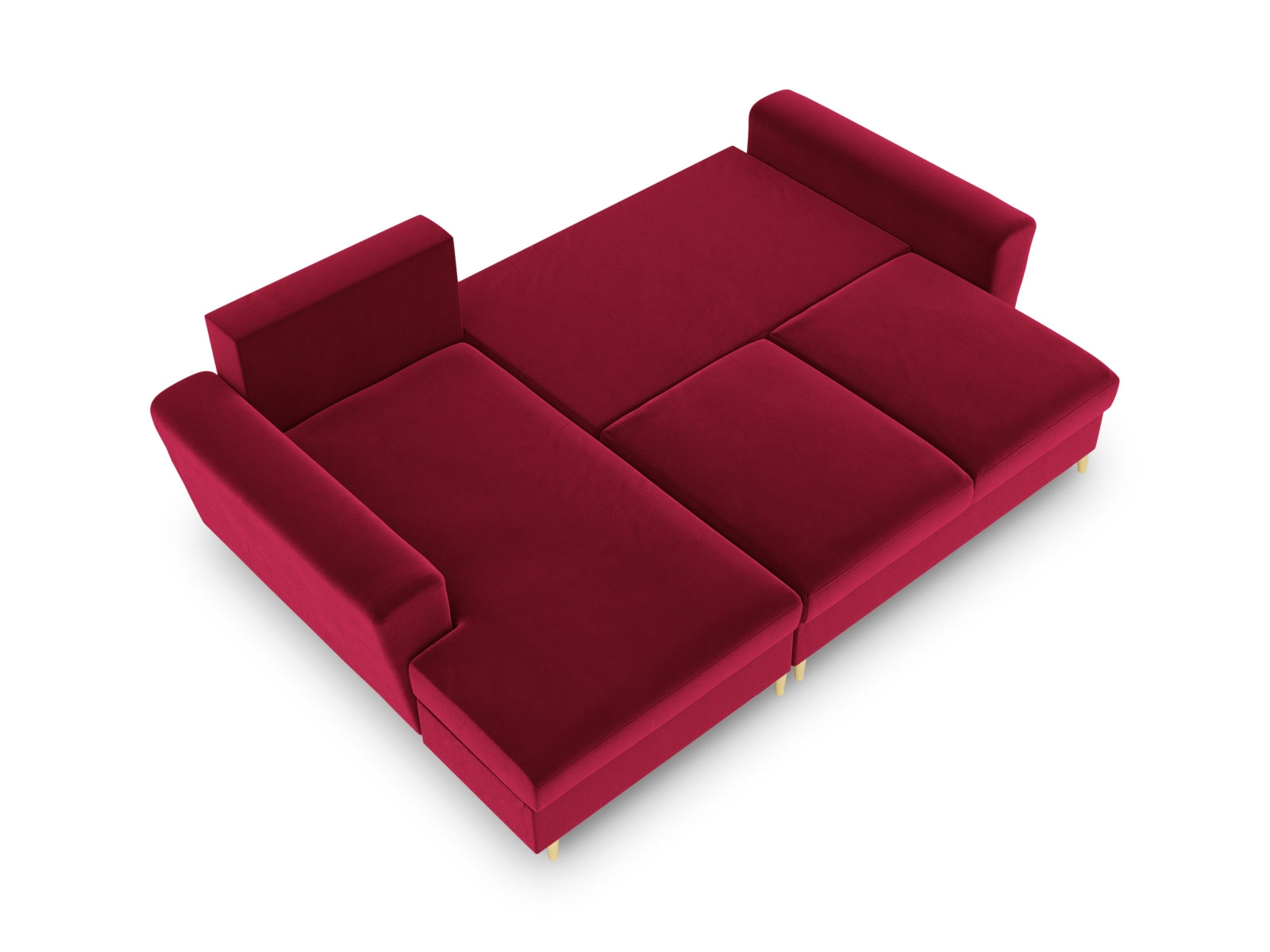 Modernes Kyoto Ecksofa links mit Schlaffunktion und Stauraum, 4-Sitzer, 145 cm, ideal für gemütliche und funktionale Wohnräume.