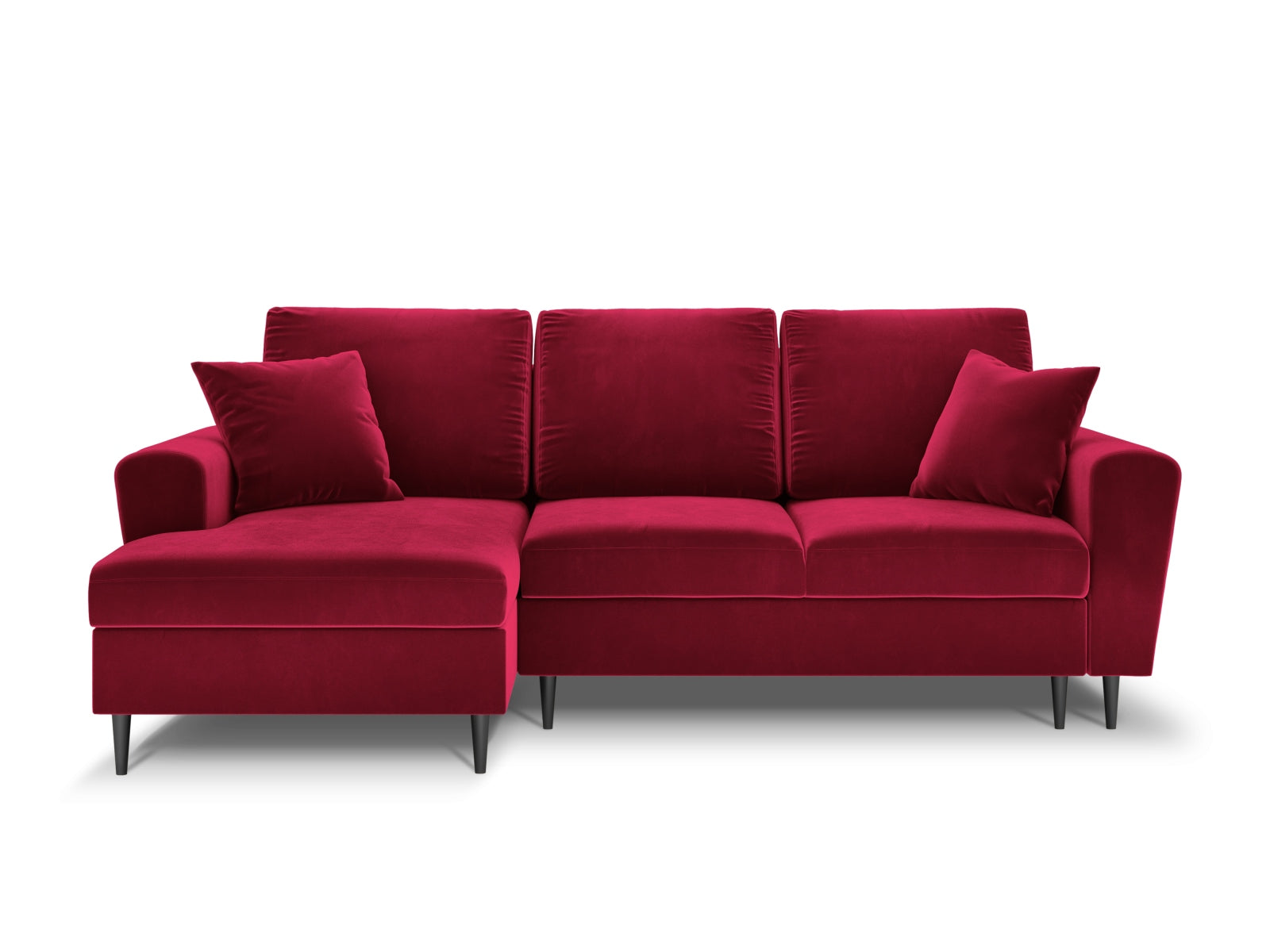 Elegantes Kyoto Ecksofa links, 4-Sitzer mit Schlaffunktion und Stauraum, ideal für moderne Wohnräume und vielseitige Nutzung.