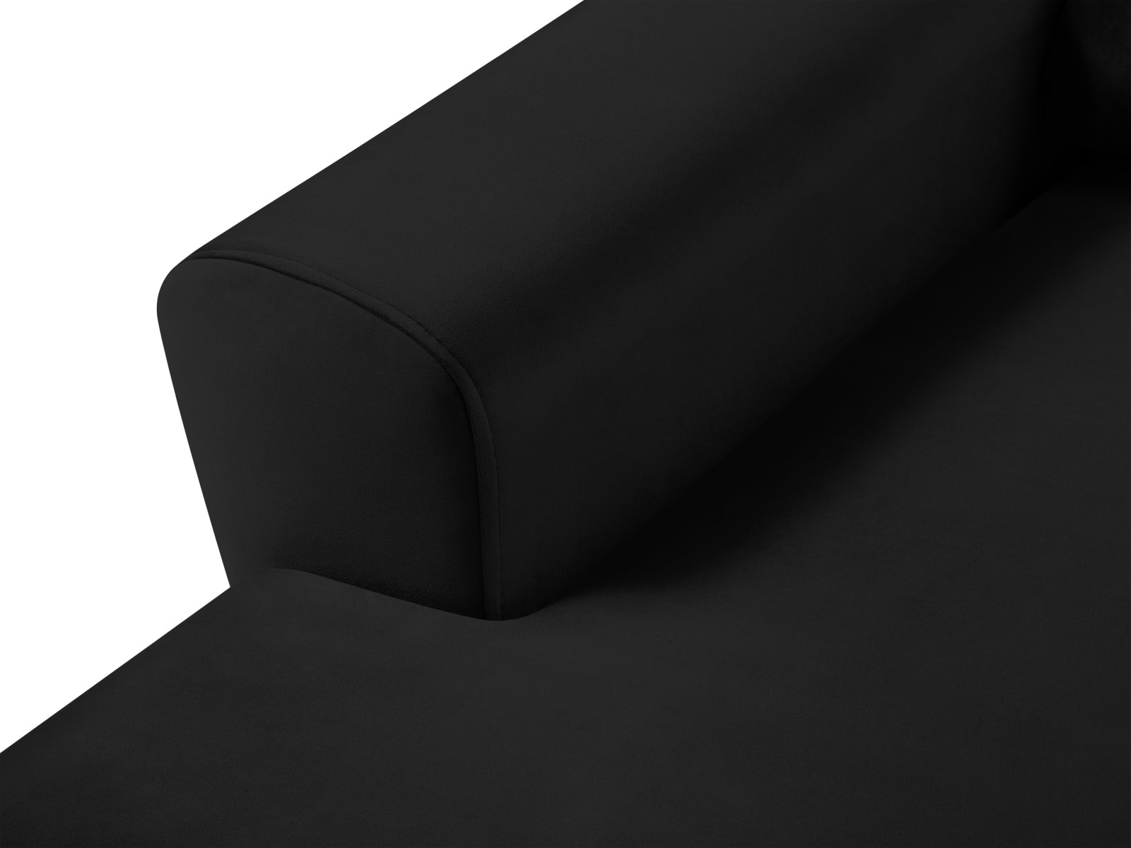 Entdecken Sie das Kyoto Velour Ecksofa links – ein elegantes 4-Sitzer Sofa mit Schlaffunktion und Stauraum, ideal für stilvolle Wohnräume.