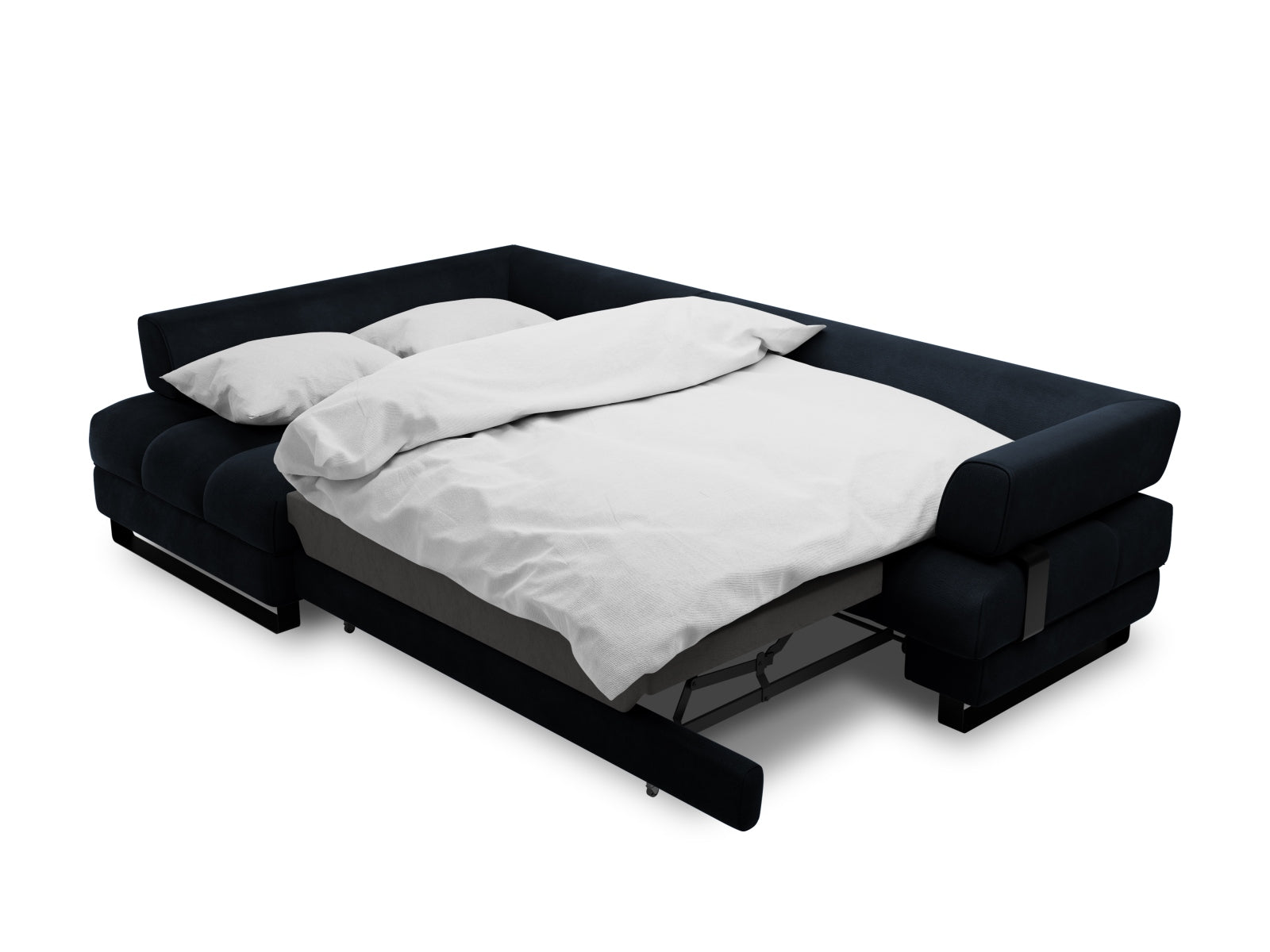 Entdecken Sie das Clinton Velour Ecksofa von Cosmopolitan Design: elegantes 5-Sitzer Sofa mit praktischer Schlaffunktion und grosszügigem Stauraum!