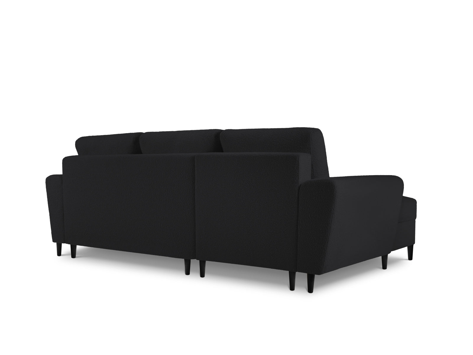 Entdecken Sie das elegante Kyoto Boucle Ecksofa links mit Schlaffunktion und Stauraum – ideal für stilvolle Wohnräume und entspannte Abende!