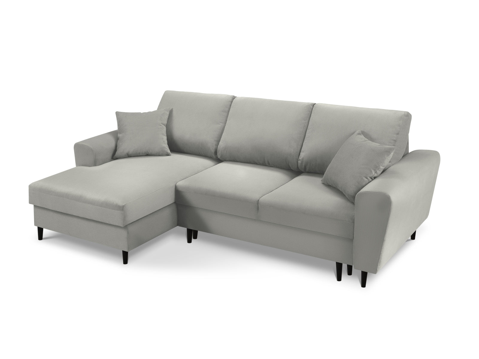 Erleben Sie das praktische Kyoto Ecksofa links mit Schlaffunktion und Stauraum. Perfekt für gemütliche Abende und stilvolle Einrichtung.