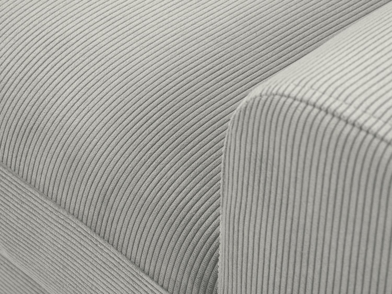 Modernes Kyoto Ecksofa links in zeitlosem Grau, 4-Sitzer mit cleverer Schlaffunktion und integriertem Stauraum für zusätzlichen Komfort.