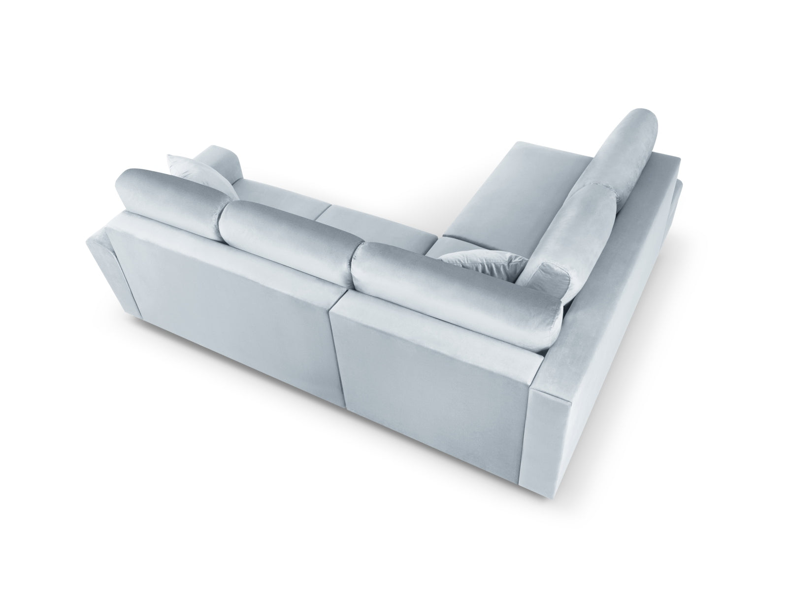 Entdecken Sie das Kyoto Velour Ecksofa links: stilvolles 5-Sitzer Sofa mit praktischer Schlaffunktion und Stauraumbox für Ihr Zuhause!