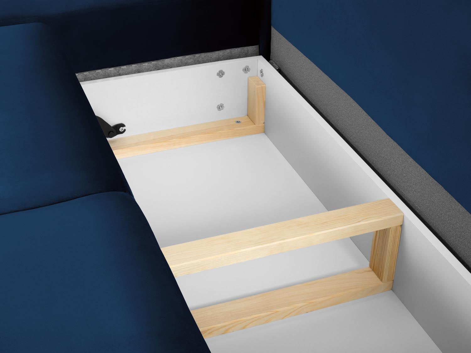 Erleben Sie das Kyoto Velour Ecksofa links: elegantes 5-Sitzer Sofa mit Schlaffunktion und Stauraum, ideal für modernes Wohnen!