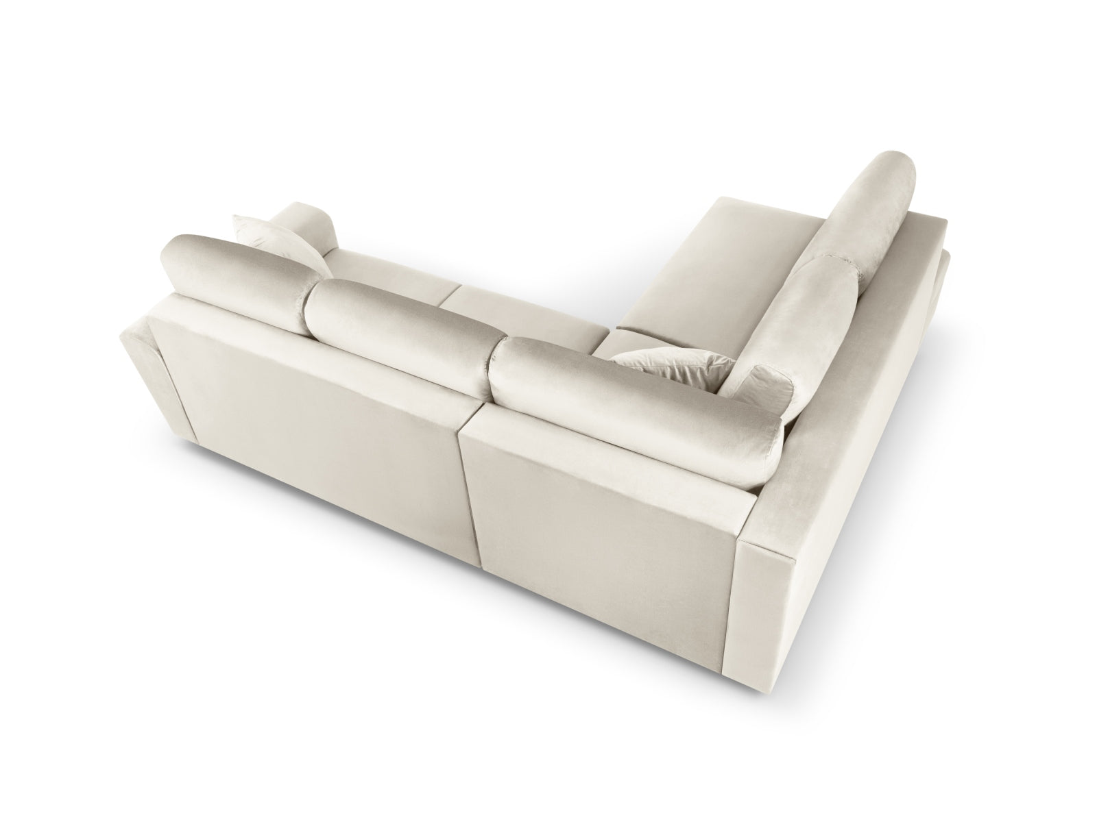 Entdecken Sie das Kyoto Velour Ecksofa links: stilvolles 5-Sitzer Sofa mit praktischer Schlaffunktion und Stauraumbox für Ihr Zuhause!