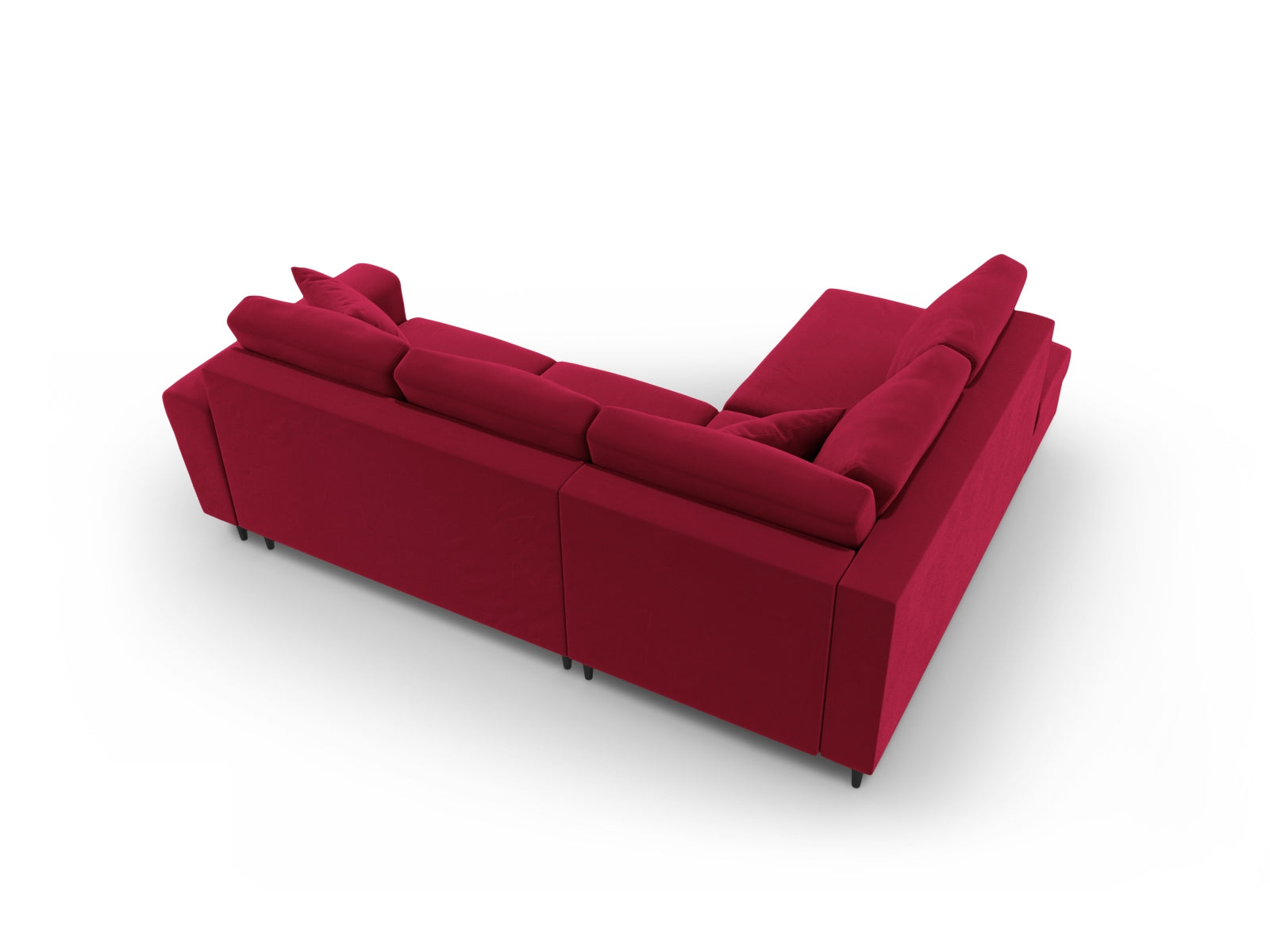 Entdecken Sie das Kyoto Velour Ecksofa links: stilvolles 5-Sitzer Sofa mit praktischer Schlaffunktion und Stauraumbox für Ihr Zuhause!