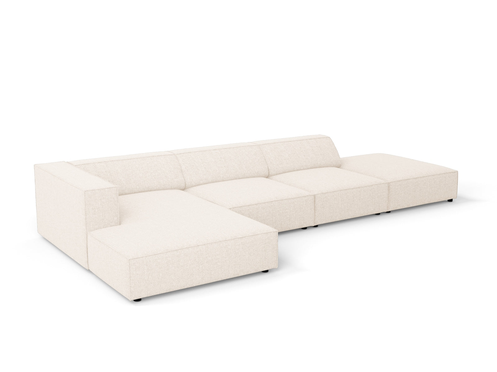 Entdecken Sie das elegante Arendal Ecksofa links 5 Sitzer von Cosmopolitan Design – ideal für zeitgemässe Wohnräume und höchsten Komfort.