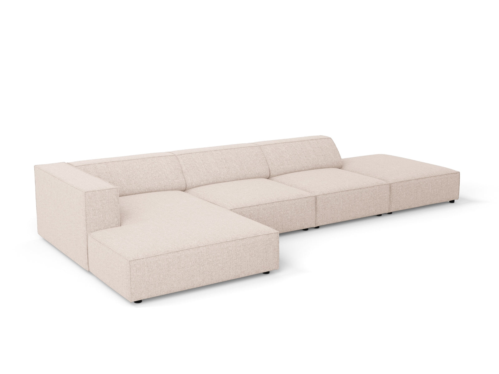 Entdecken Sie das elegante Arendal Ecksofa links 5 Sitzer von Cosmopolitan Design – ideal für zeitgemässe Wohnräume und höchsten Komfort.