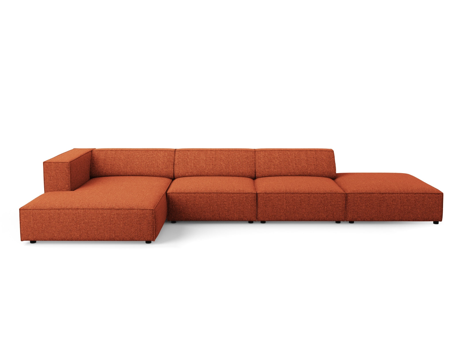 Arendal Ecksofa links 5 Sitzer in Terracotta präsentiert im Onlineshop von KAQTU Design AG. Ecksofa links ist von Cosmopolitan Design