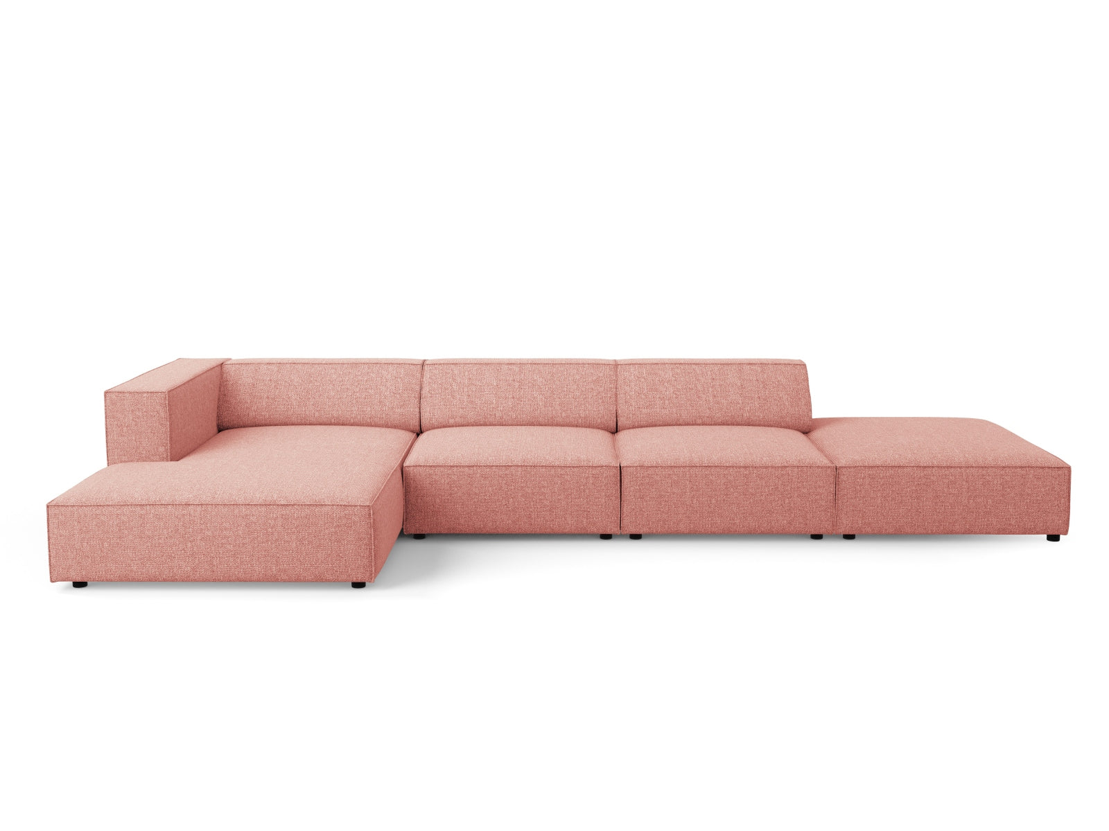 Arendal Ecksofa links 5 Sitzer in Pink präsentiert im Onlineshop von KAQTU Design AG. Ecksofa links ist von Cosmopolitan Design