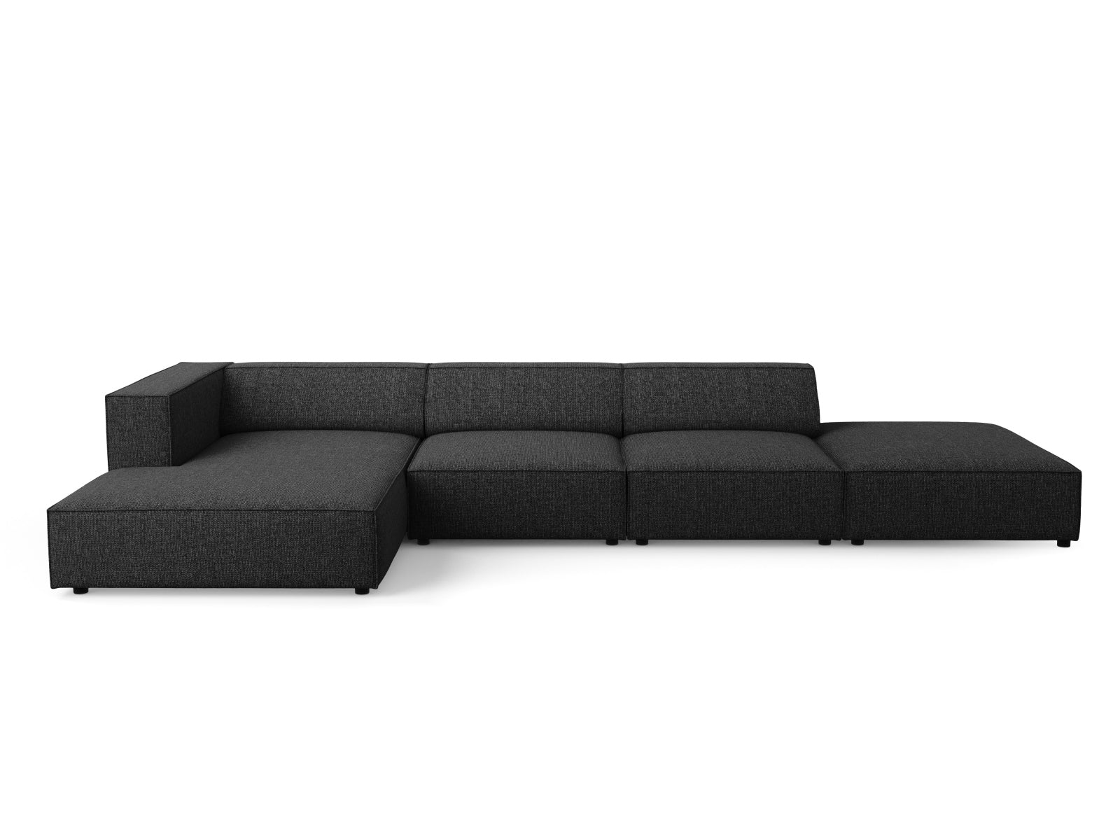 Arendal Ecksofa links 5 Sitzer in Black präsentiert im Onlineshop von KAQTU Design AG. Ecksofa links ist von Cosmopolitan Design