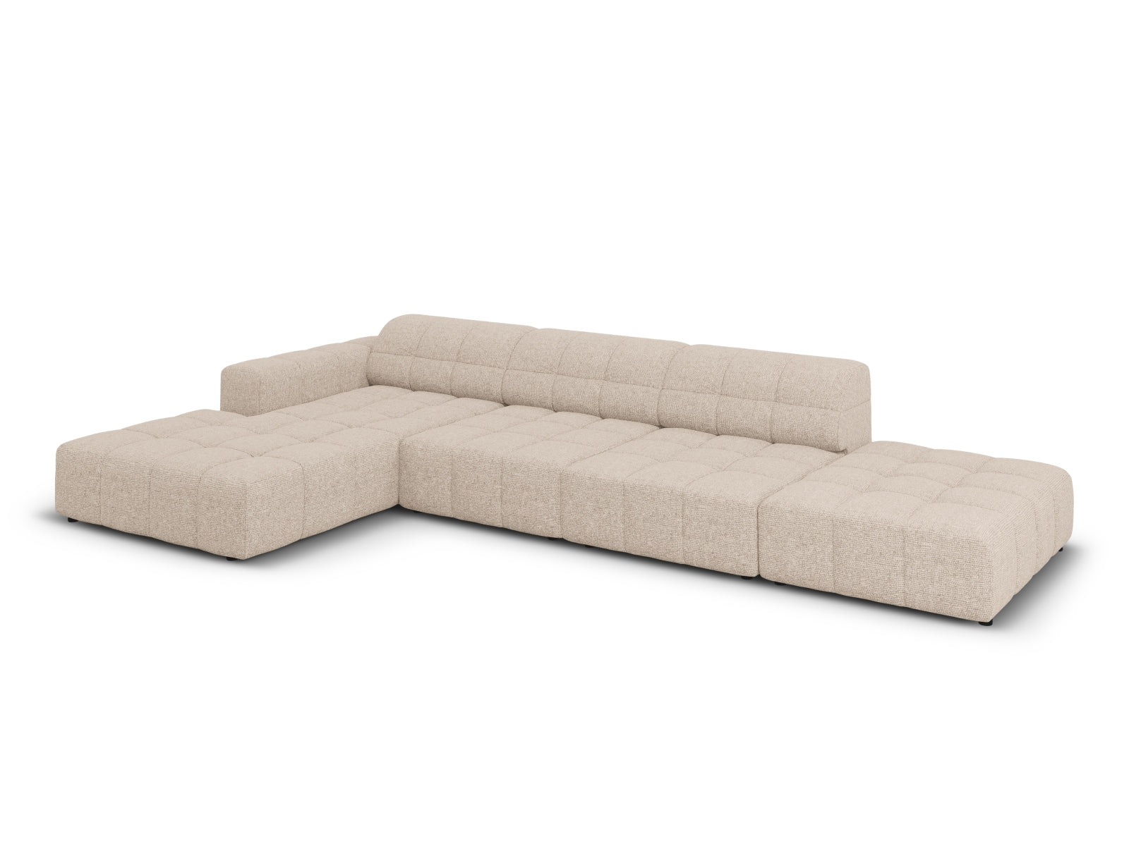 Erleben Sie das Chicago Ecksofa links (166 cm) von Cosmopolitan Design – ein stilvolles 5-Sitzer Sofa, das modernen Komfort und Eleganz perfekt kombiniert.