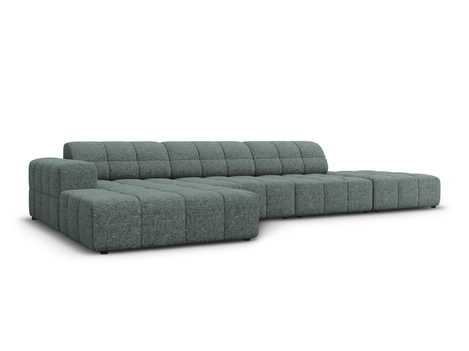 Erleben Sie das Chicago Ecksofa links (166 cm) von Cosmopolitan Design – ein stilvolles 5-Sitzer Sofa, das Komfort und modernes Design perfekt kombiniert.