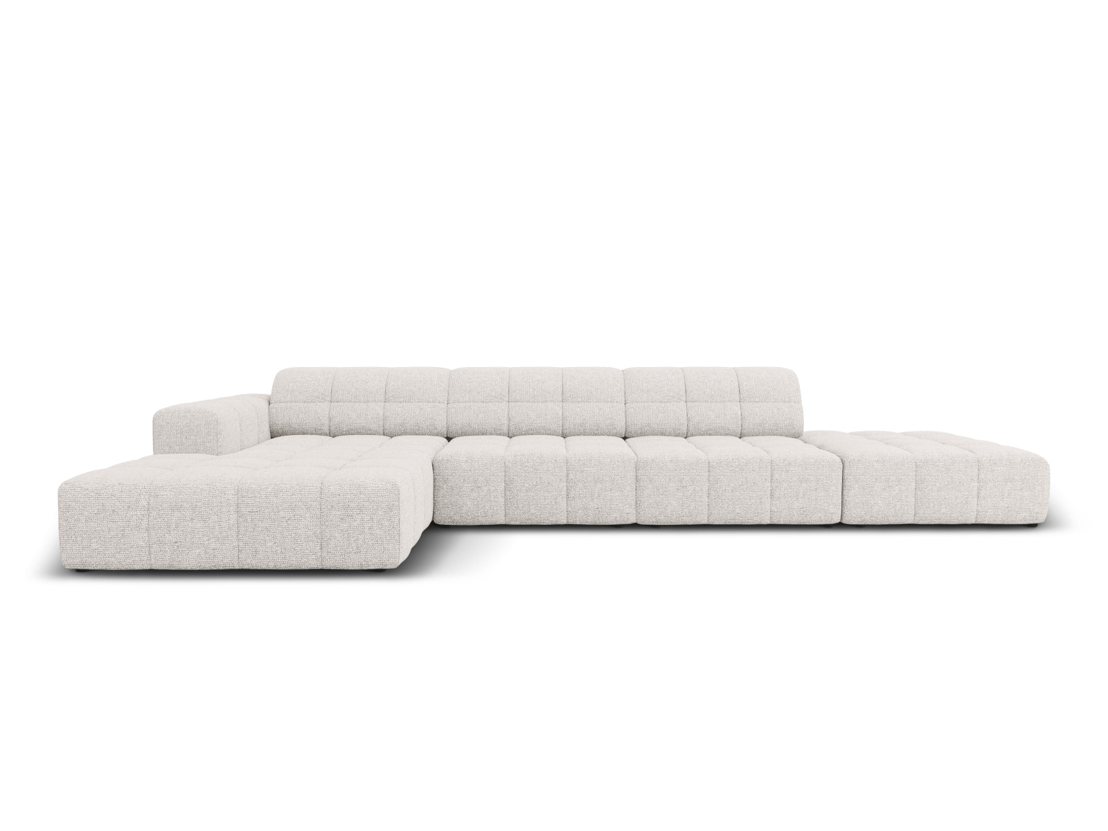 Chicago Ecksofa links 5 Sitzer 166cm in Light Grey-Haga präsentiert im Onlineshop von KAQTU Design AG. L-Sofa links ist von Cosmopolitan Design