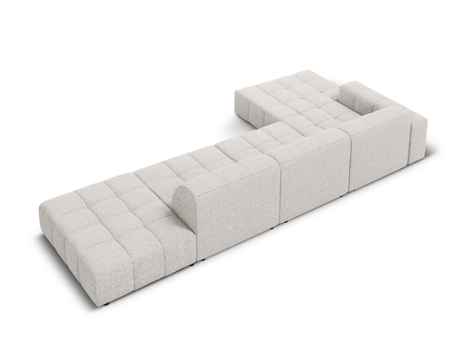 Erleben Sie das Chicago Ecksofa links (166 cm) von Cosmopolitan Design – ein stilvolles 5-Sitzer Sofa, das Komfort und modernes Design perfekt kombiniert.