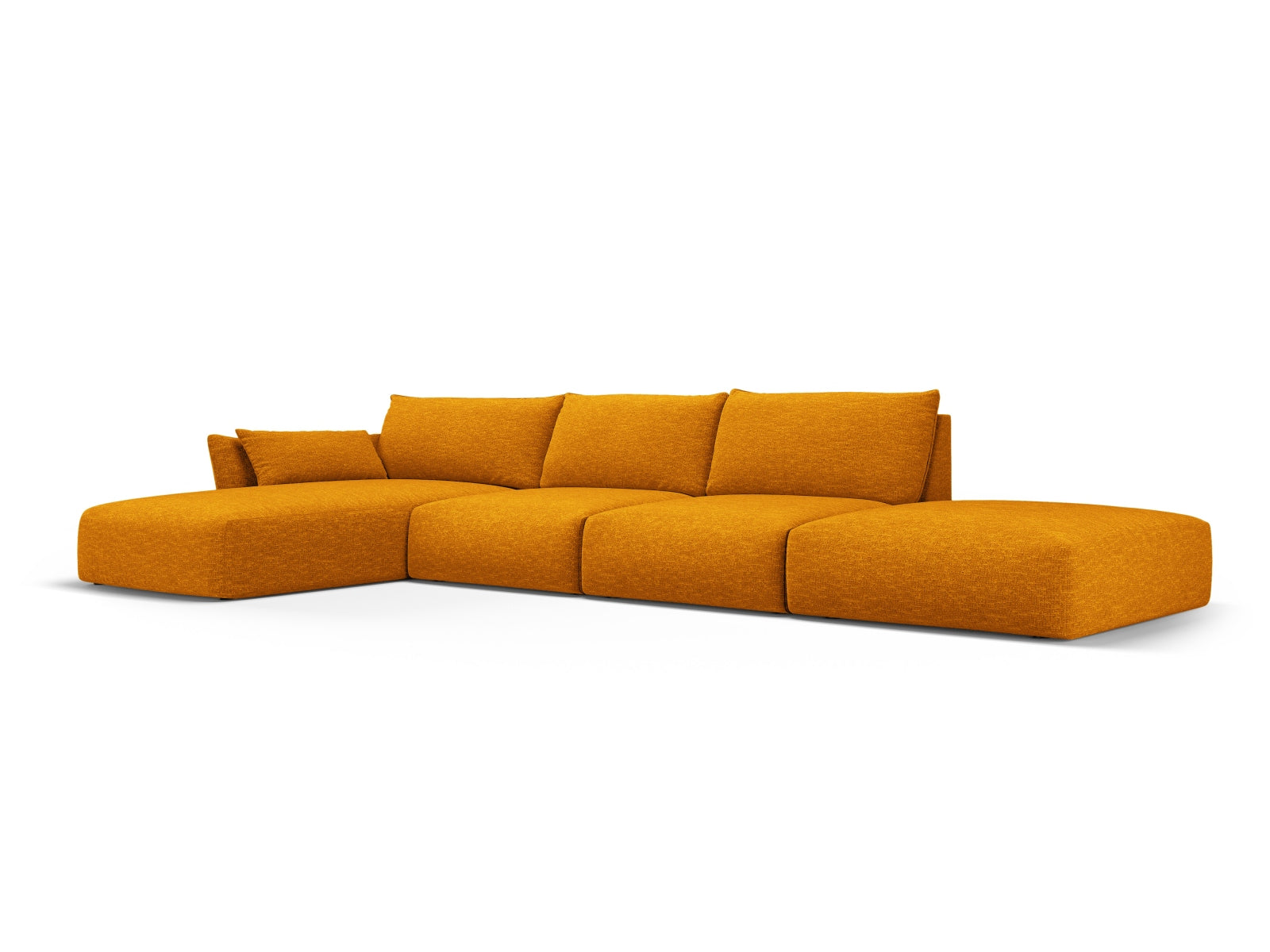 Stylisches 5-Sitzer Ecksofa links Matera in modernem Design, ideal für gemütliche Wohnzimmer, erhältlich bei KAQTU Design AG.