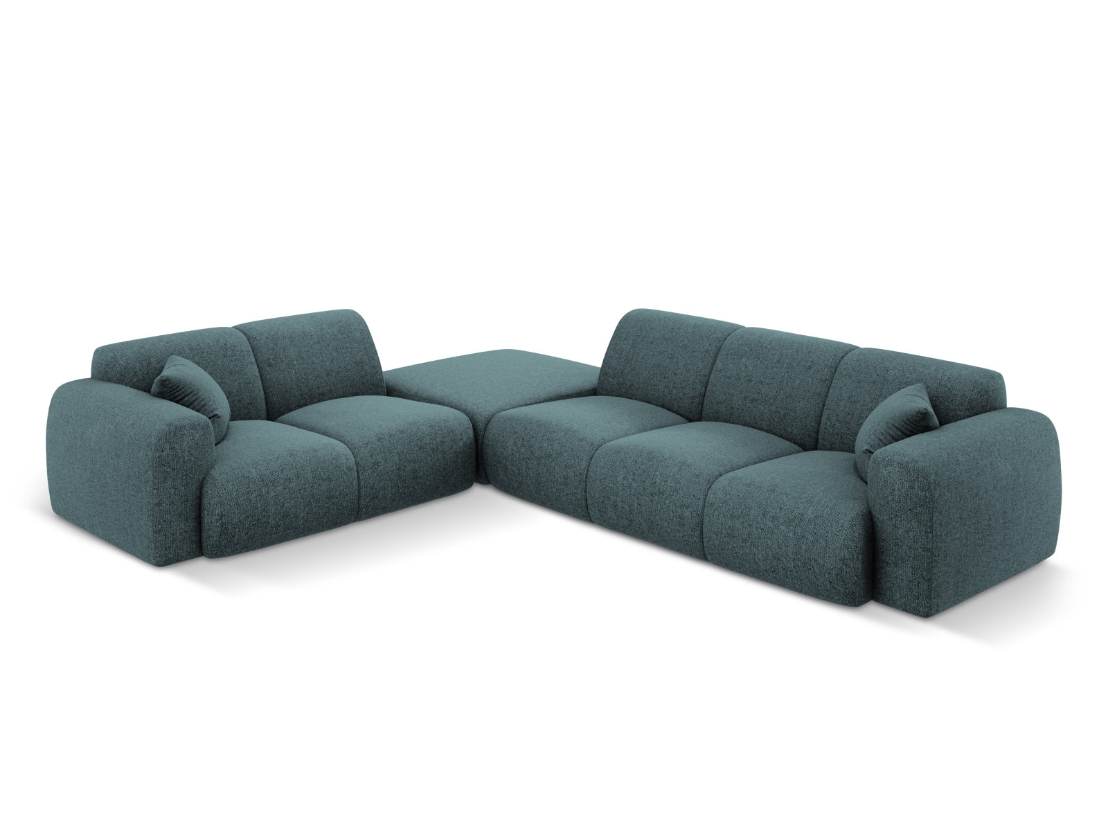 Nolio Ecksofa links 4 Sitzer 250cm in Petrol-Haga präsentiert im Onlineshop von KAQTU Design AG. Ecksofa links ist von Cosmopolitan Design