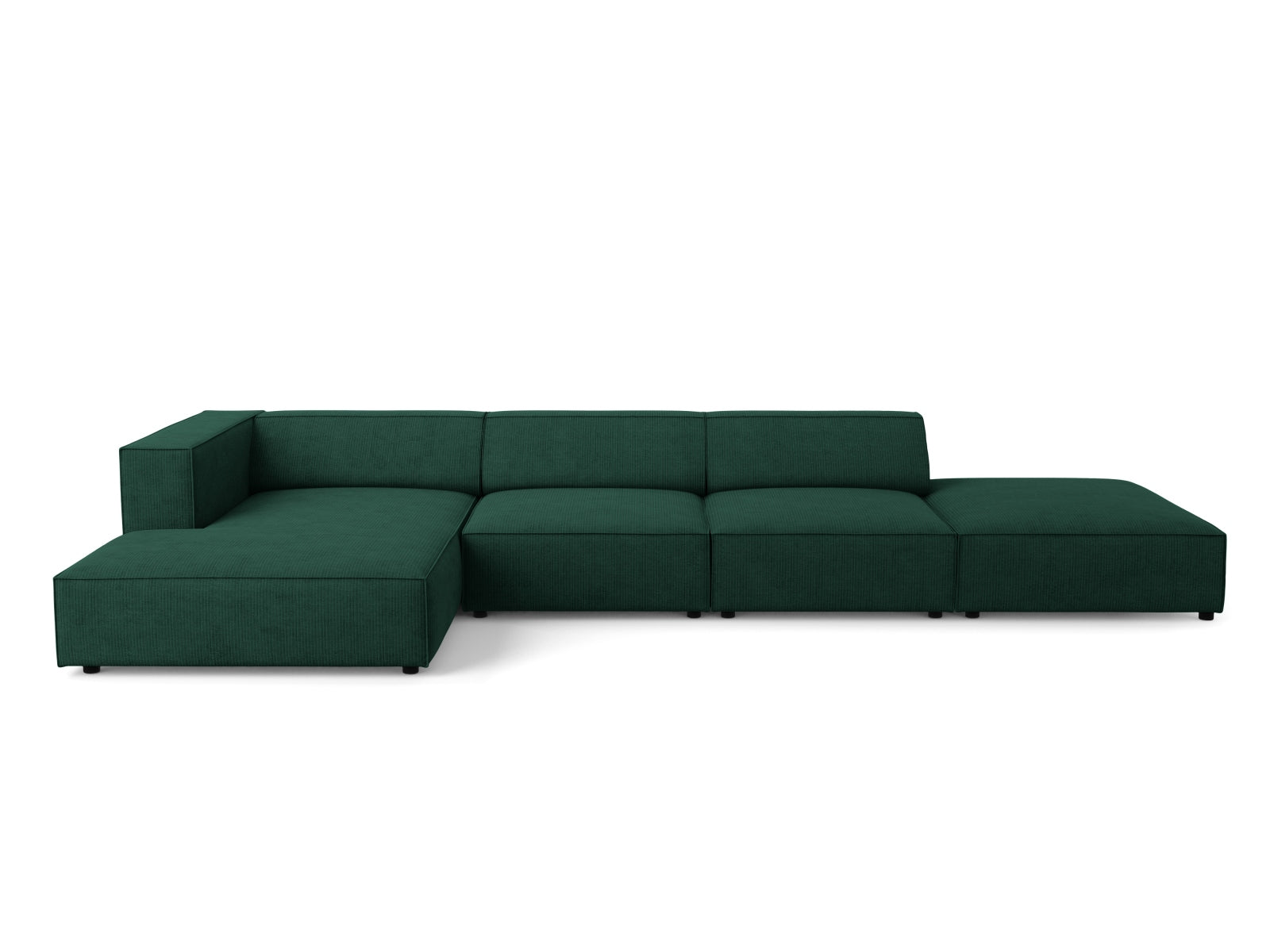Arendal Ecksofa links 5 Sitzer in Bottle Green präsentiert im Onlineshop von KAQTU Design AG. Ecksofa links ist von Cosmopolitan Design