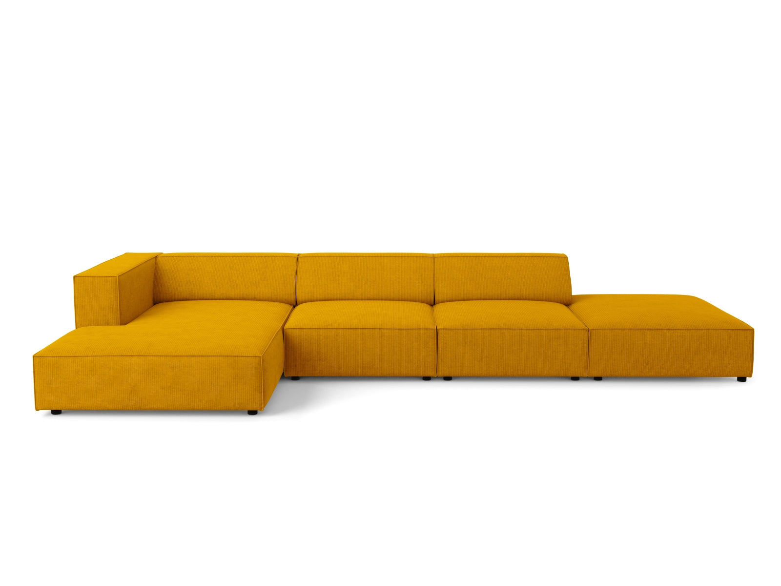 Arendal Ecksofa links 5 Sitzer in Mustard präsentiert im Onlineshop von KAQTU Design AG. Ecksofa links ist von Cosmopolitan Design