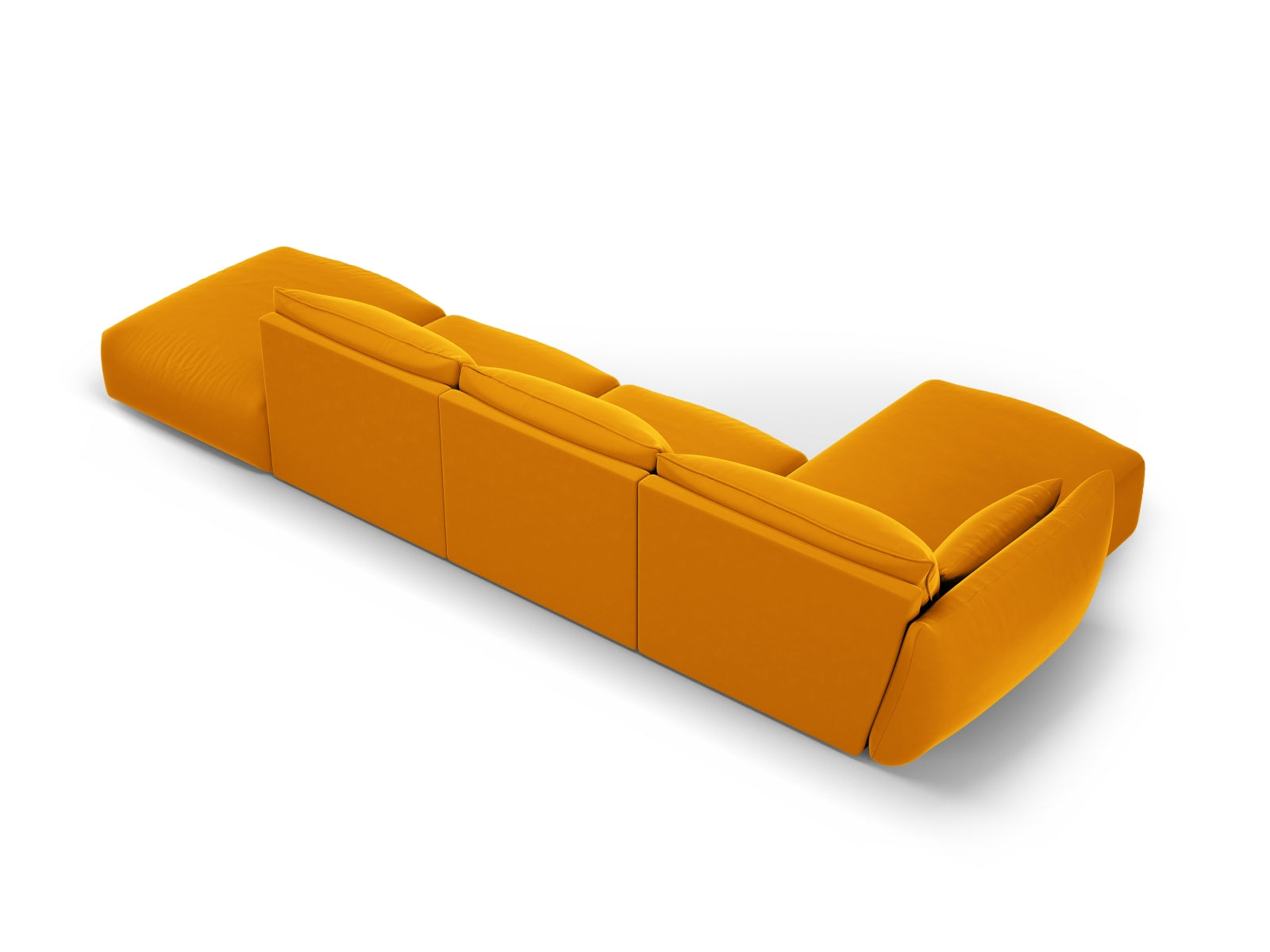 Modernes 5-Sitzer Ecksofa links Matera von Cosmopolitan Design, ideal für gemütliche Stunden und stilvolle Einrichtung.