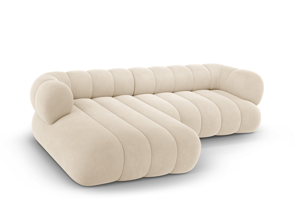 Koge Ecksofa links 5 Sitzer 165cm in Light Beige-Vogue präsentiert im Onlineshop von KAQTU Design AG. L-Sofa links ist von Cosmopolitan Design