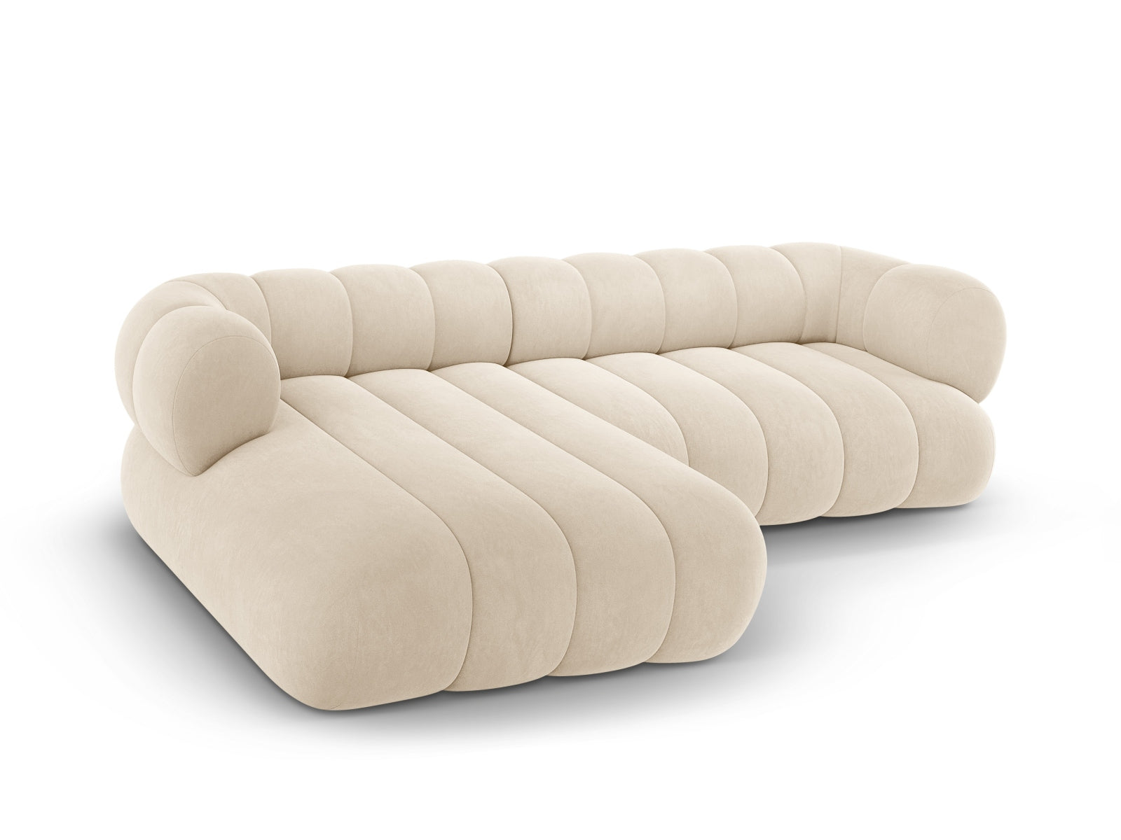 Entdecken Sie das Koge Velour Ecksofa links für 5 Personen. Stilvolles Design, hochwertige Materialien und optimaler Komfort für Ihr Zuhause.