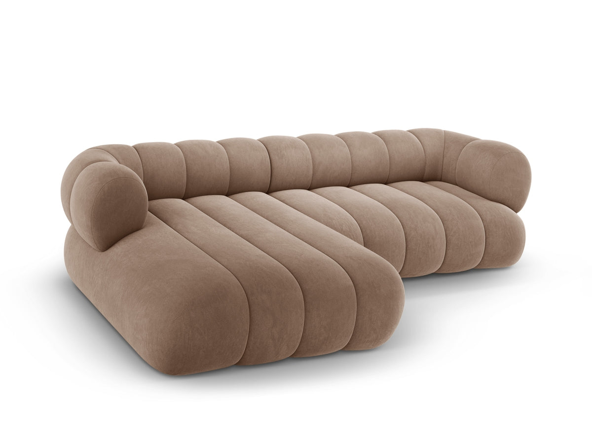 Koge Ecksofa links 5 Sitzer 165cm in Dark Beige-Vogue präsentiert im Onlineshop von KAQTU Design AG. L-Sofa links ist von Cosmopolitan Design
