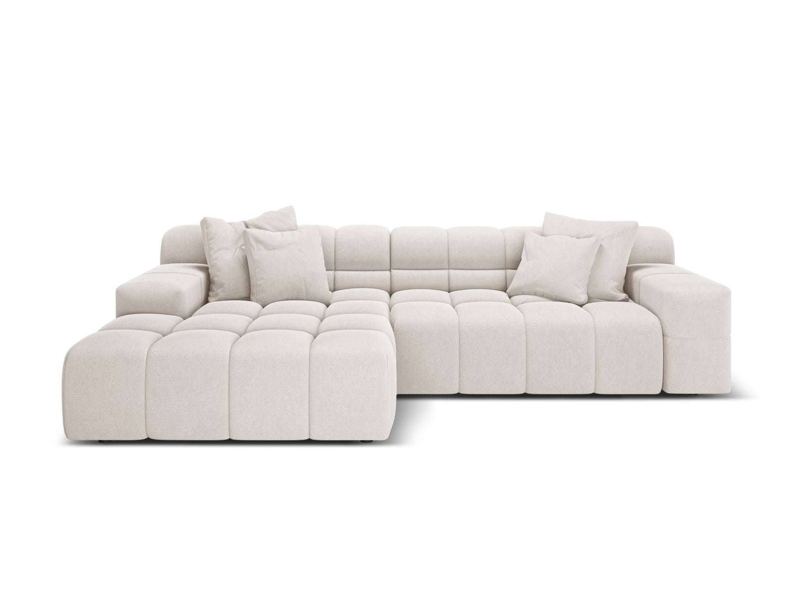 3-Sitzer Ecksofa links Hawaii in Light Beige-Moly präsentiert im Onlineshop von KAQTU Design AG. Ecksofa links ist von Cosmopolitan Design
