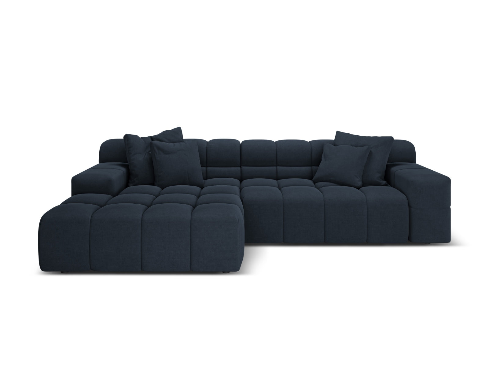 3-Sitzer Ecksofa links Hawaii in Royal Blue-Moly präsentiert im Onlineshop von KAQTU Design AG. Ecksofa links ist von Cosmopolitan Design