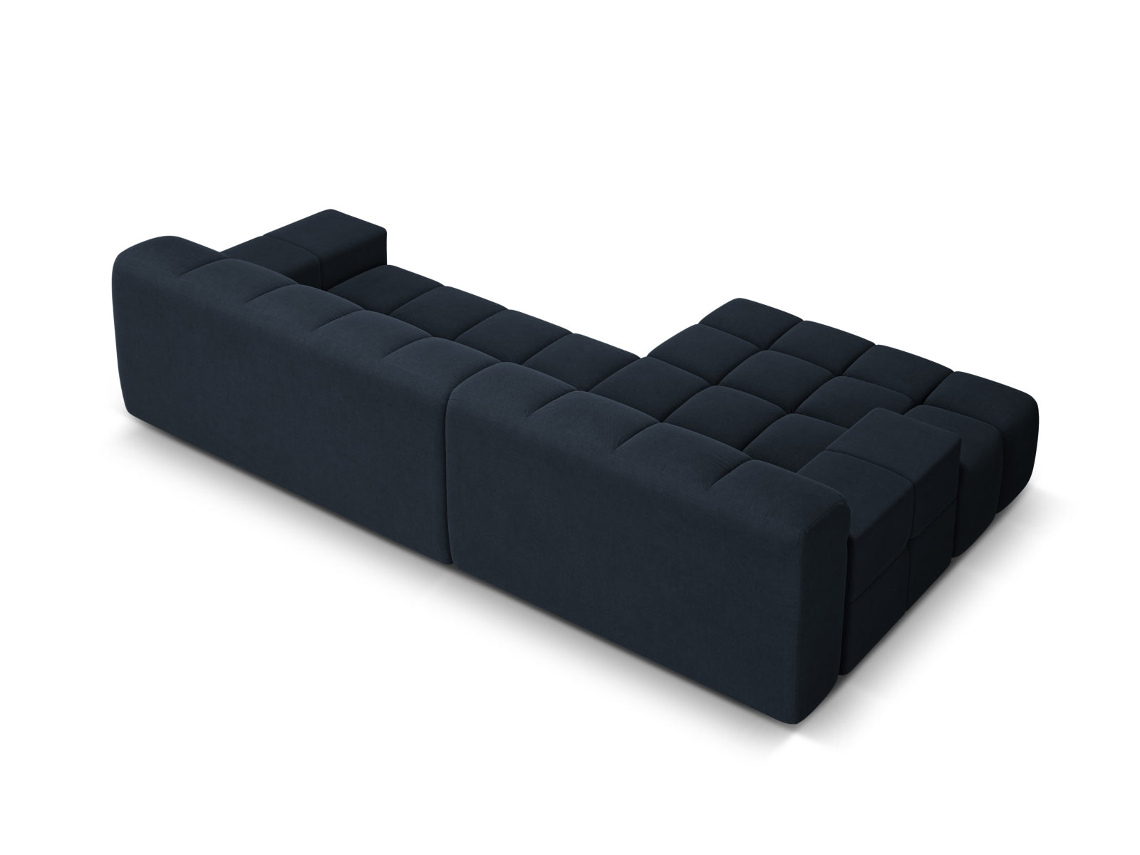 Elegantes 3-Sitzer Ecksofa links Hawaii in Royal Blue, ideal für moderne Wohnkonzepte, vereint Komfort und zeitgemäßes Design von Cosmopolitan.