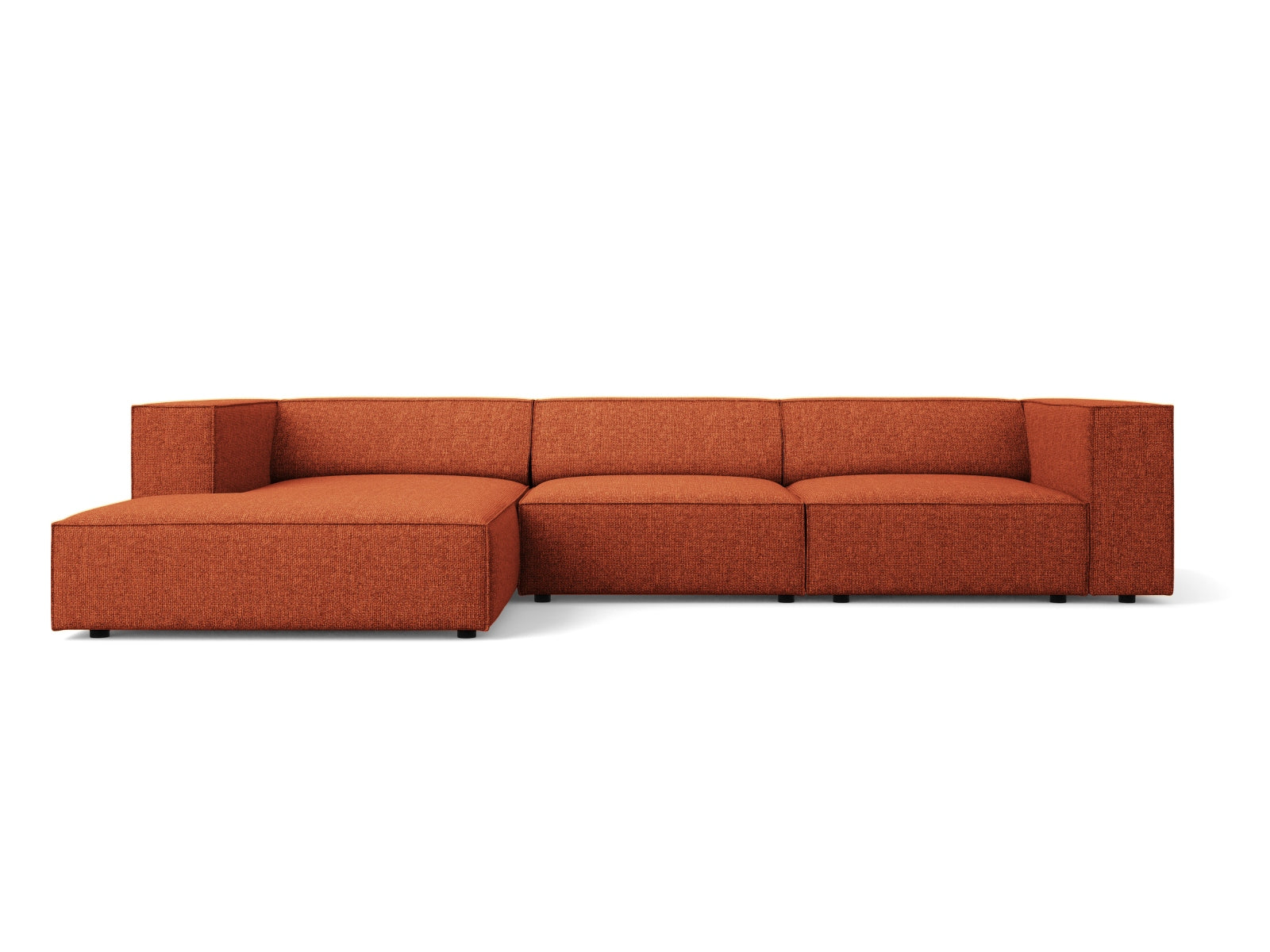 Arendal Ecksofa links 4 Sitzer in Terracotta präsentiert im Onlineshop von KAQTU Design AG. Ecksofa links ist von Cosmopolitan Design