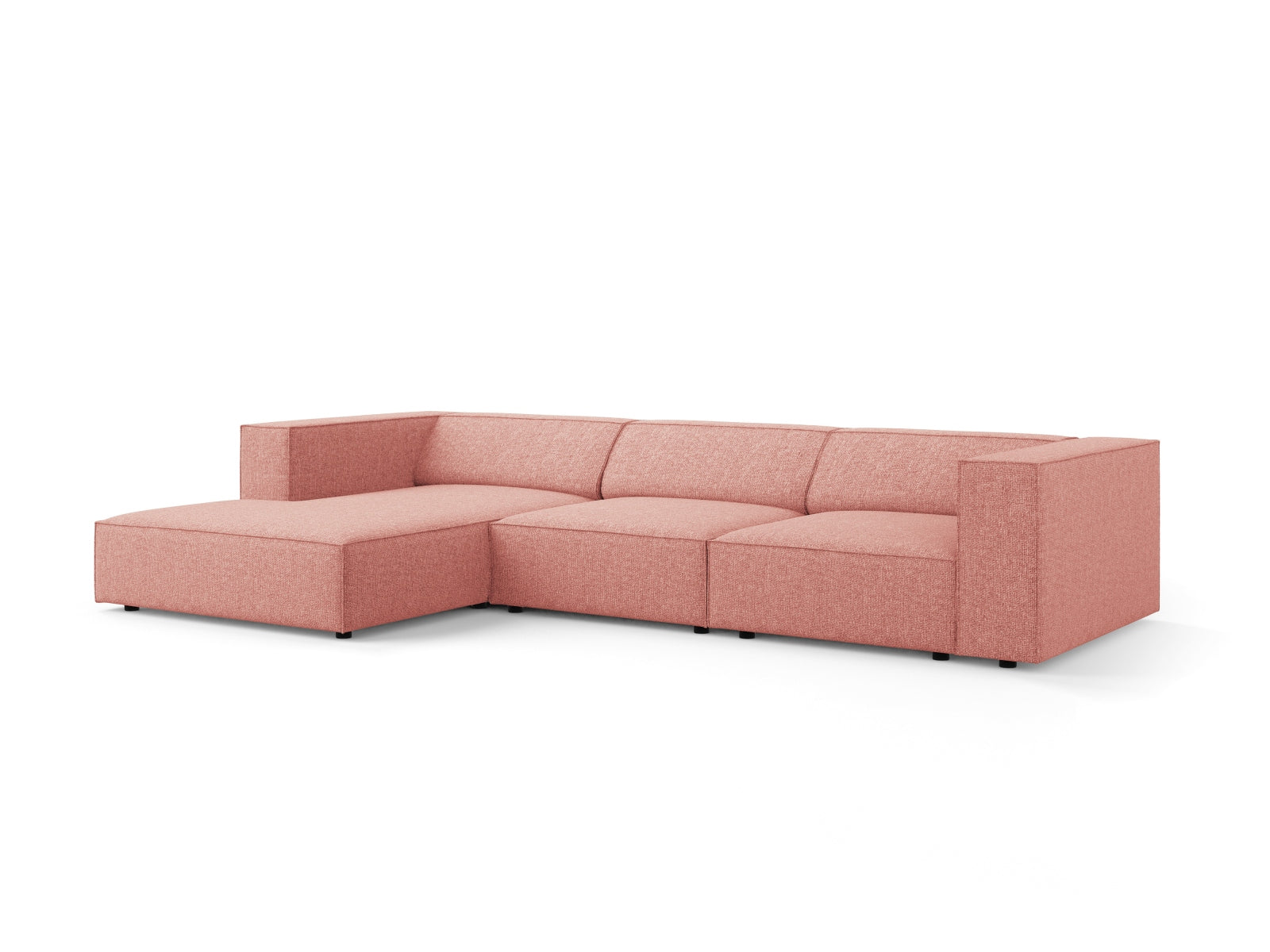 Entdecken Sie das elegante Arendal Ecksofa links 4 Sitzer von Cosmopolitan Design – ideal für zeitgemässe Wohnräume und höchsten Komfort.