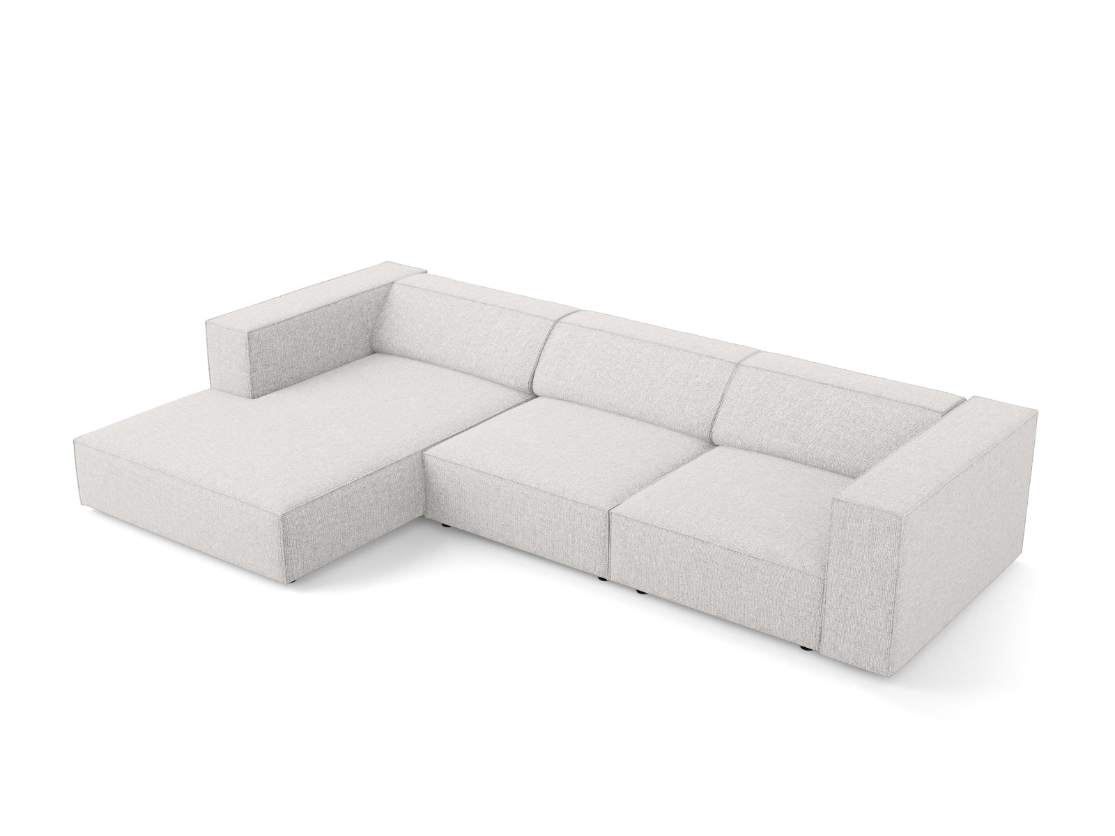 Entdecken Sie das elegante Arendal Ecksofa links 4 Sitzer von Cosmopolitan Design – ideal für zeitgemässe Wohnräume und höchsten Komfort.