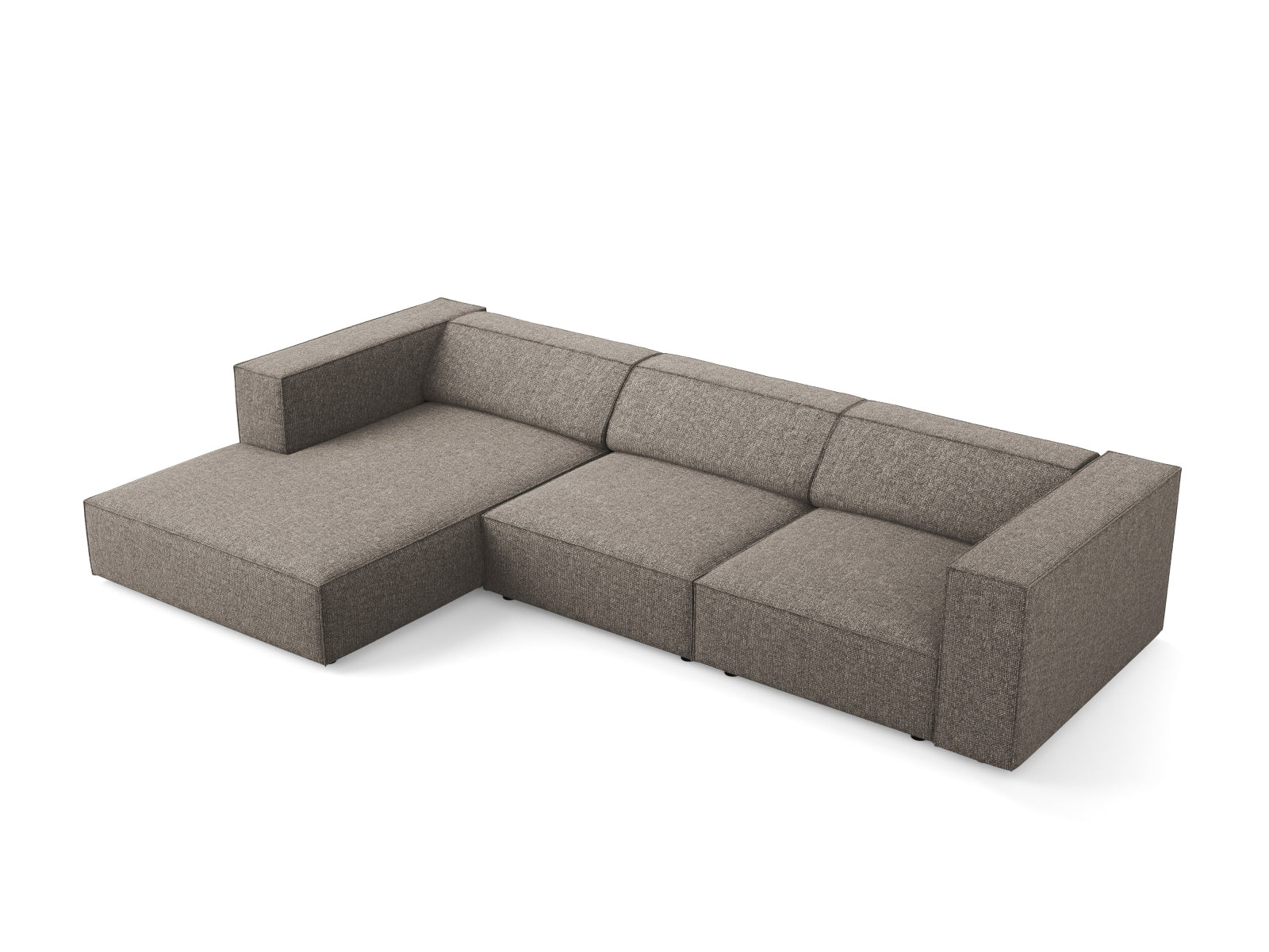 Entdecken Sie das elegante Arendal Ecksofa links 4 Sitzer von Cosmopolitan Design – ideal für zeitgemässe Wohnräume und höchsten Komfort.