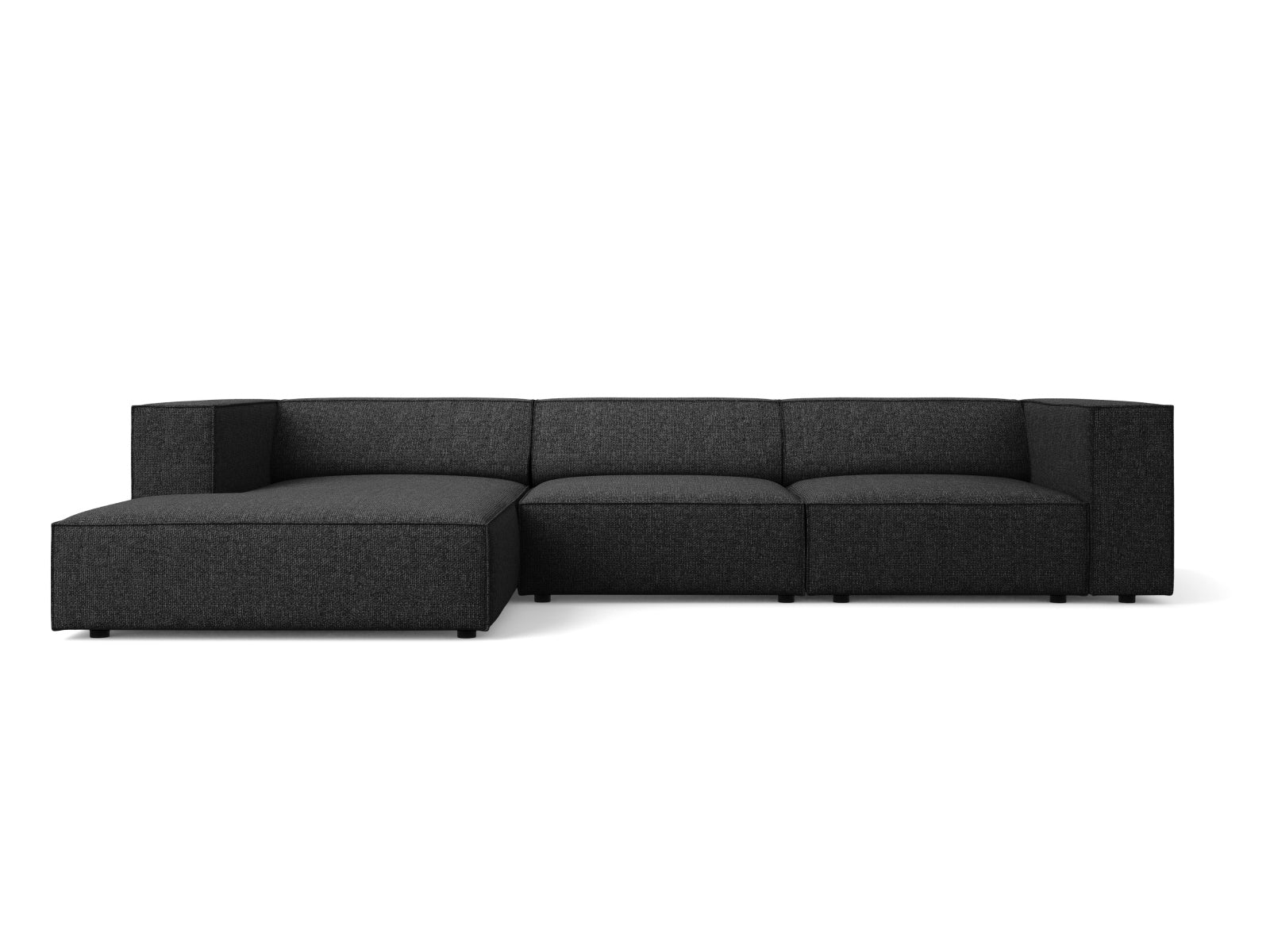 Arendal Ecksofa links 4 Sitzer in Black präsentiert im Onlineshop von KAQTU Design AG. Ecksofa links ist von Cosmopolitan Design