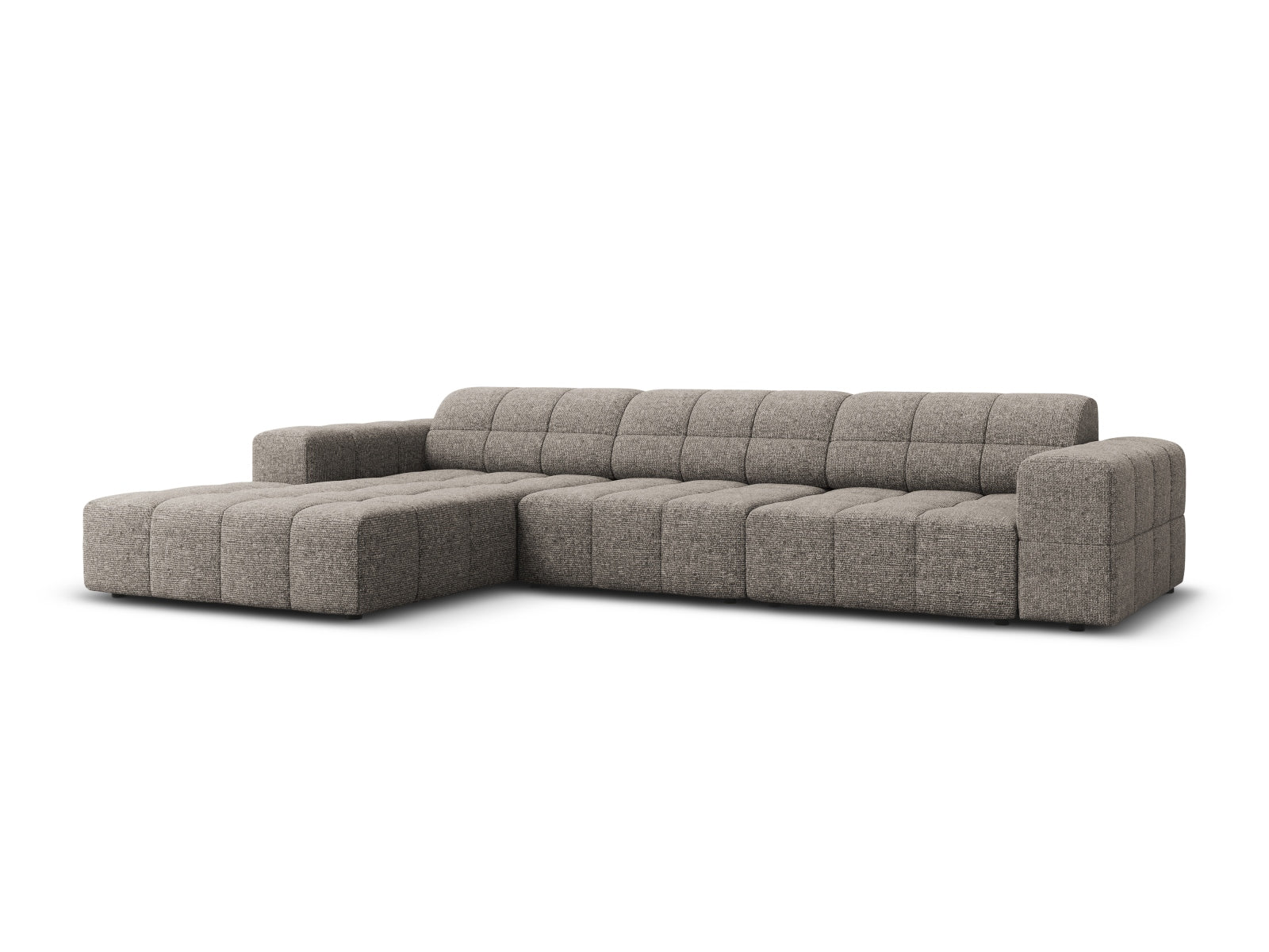 Erleben Sie das Chicago Ecksofa links (166 cm) von Cosmopolitan Design – ein stilvolles 4-Sitzer Sofa, das Komfort und modernes Design perfekt kombiniert.