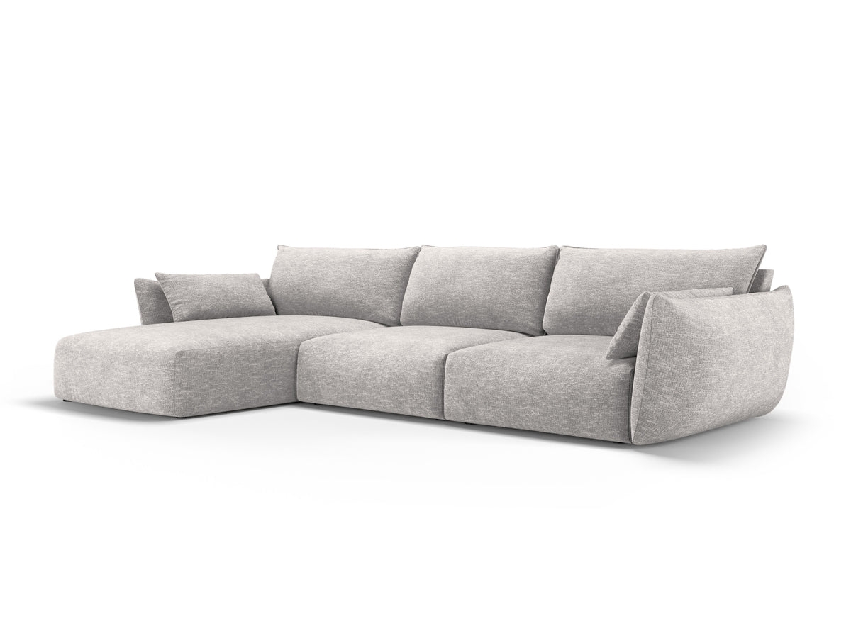 4-Sitzer Ecksofa links Matera in Light Grey-Haga präsentiert im Onlineshop von KAQTU Design AG. Ecksofa links ist von Cosmopolitan Design