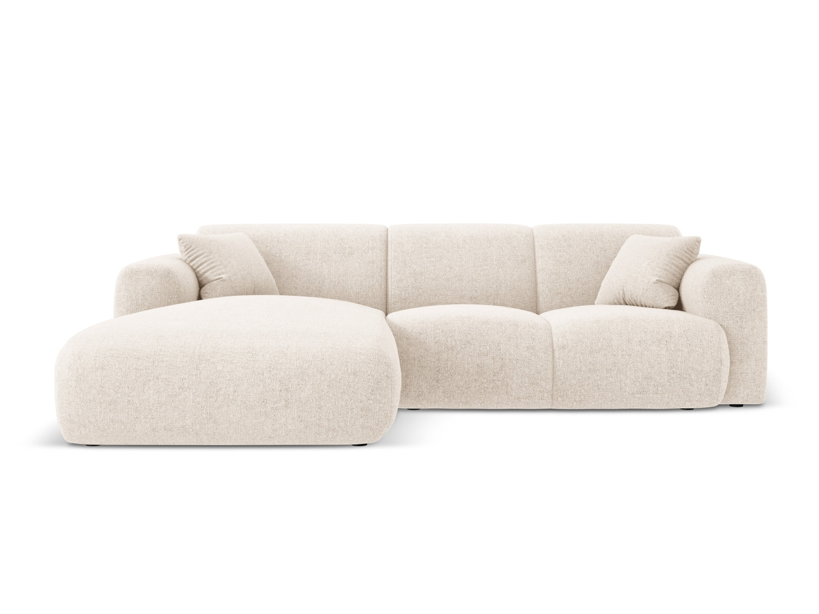Nolio Ecksofa links 4 Sitzer 170cm in Light Beige präsentiert im Onlineshop von KAQTU Design AG. Ecksofa links ist von Cosmopolitan Design
