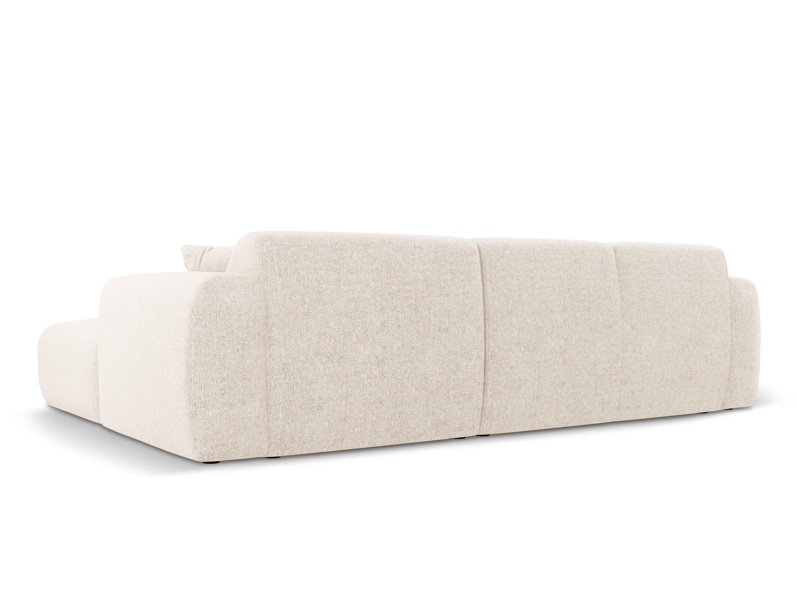 Erleben Sie das elegante Nolio Ecksofa links von Cosmopolitan Design. Dieses 4-Sitzer Velours Sofa (170 cm) bietet perfekten Komfort und modernes Flair.