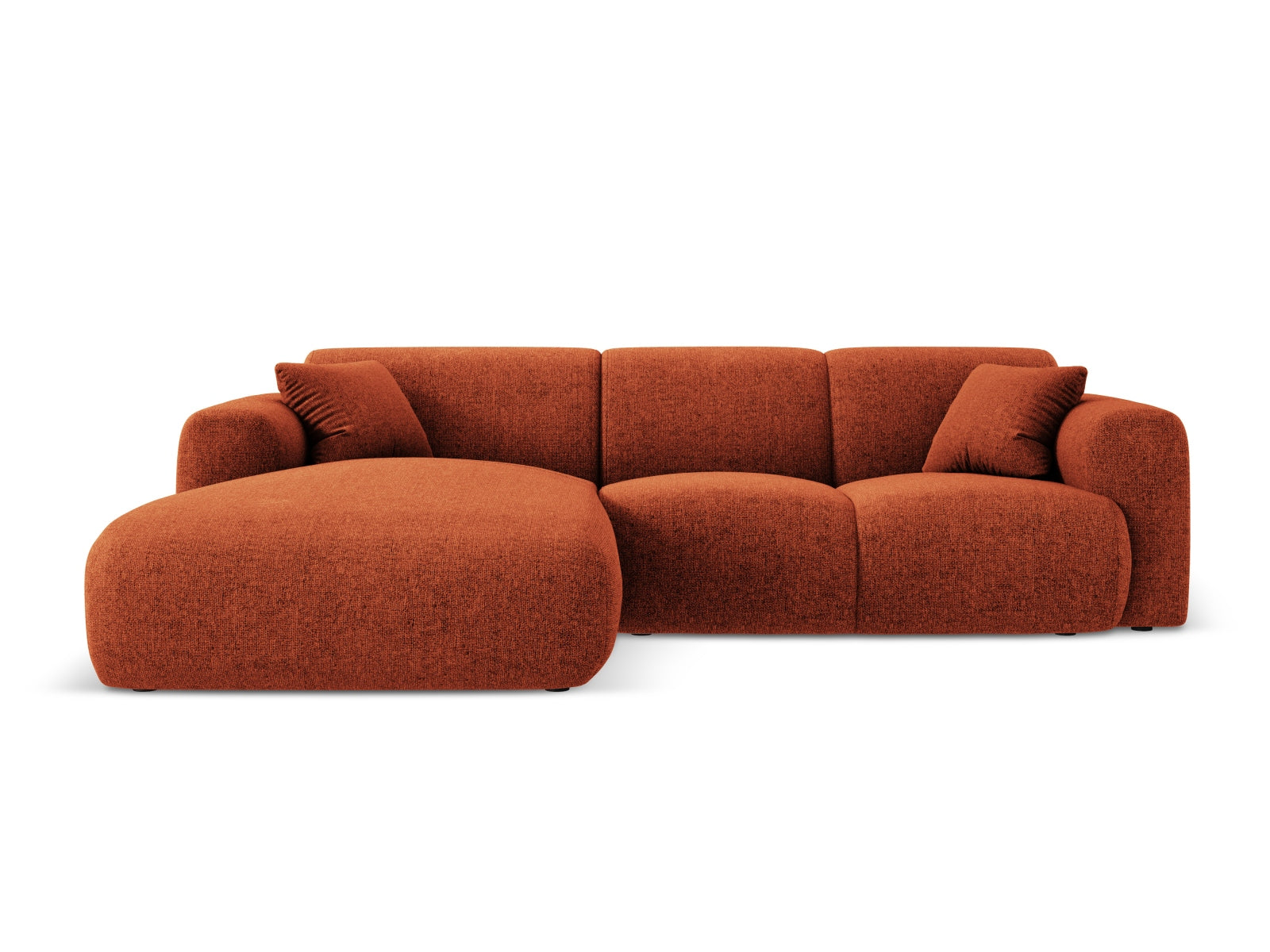 Nolio Ecksofa links 4 Sitzer 170cm in Terracotta präsentiert im Onlineshop von KAQTU Design AG. Ecksofa links ist von Cosmopolitan Design