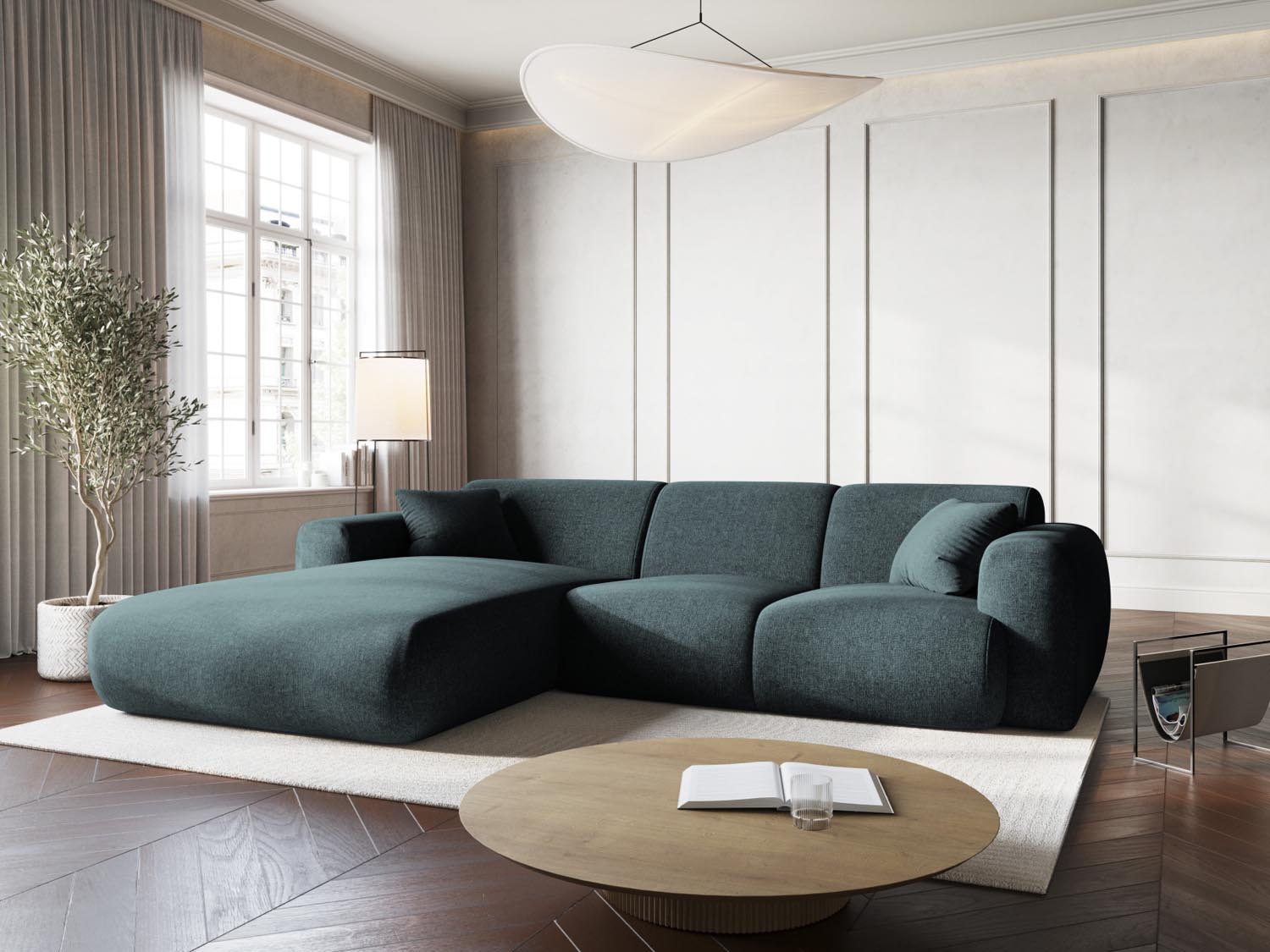 Erleben Sie das Nolio Ecksofa links von Cosmopolitan Design. Dieses 4-Sitzer Sofa (170 cm) bietet modernes Design und höchsten Komfort für Ihr Zuhause.