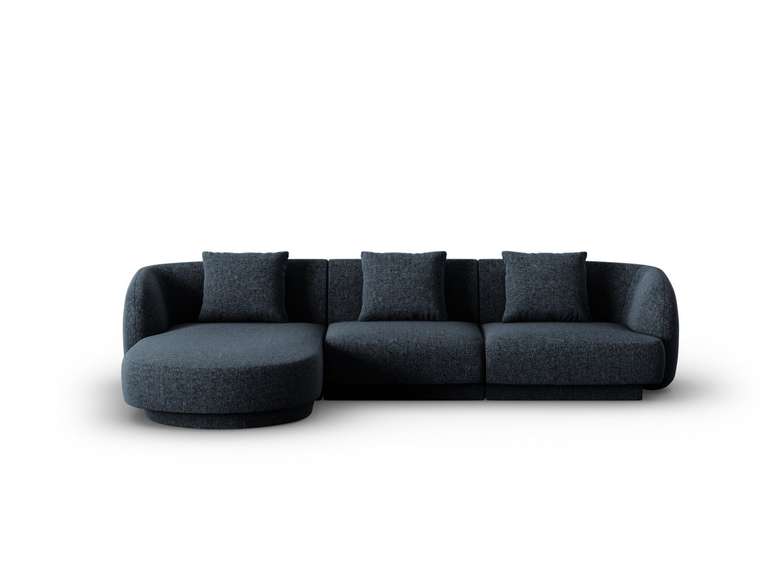 Tulum Ecksofa links 4 Sitzer 156cm in Royal Blue präsentiert im Onlineshop von KAQTU Design AG. Ecksofa links ist von Cosmopolitan Design