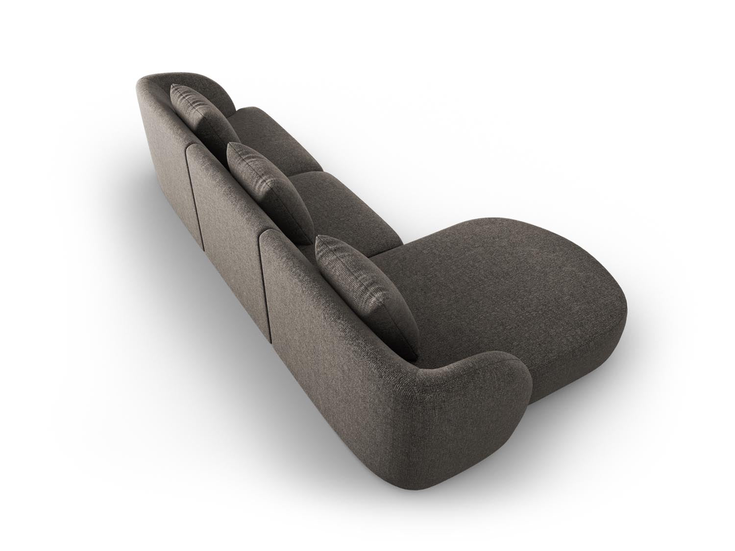 Erleben Sie das stilvolle Tulum Ecksofa links 4 Sitzer (156cm) von Cosmopolitan Design – perfekt für moderne Wohnräume und gemütliche Abende.