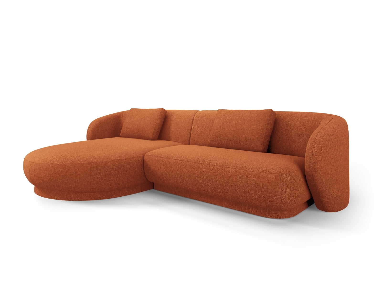 Camden Ecksofa links 4 Sitzer in Terracotta Melange präsentiert im Onlineshop von KAQTU Design AG. Ecksofa links ist von Cosmopolitan Design