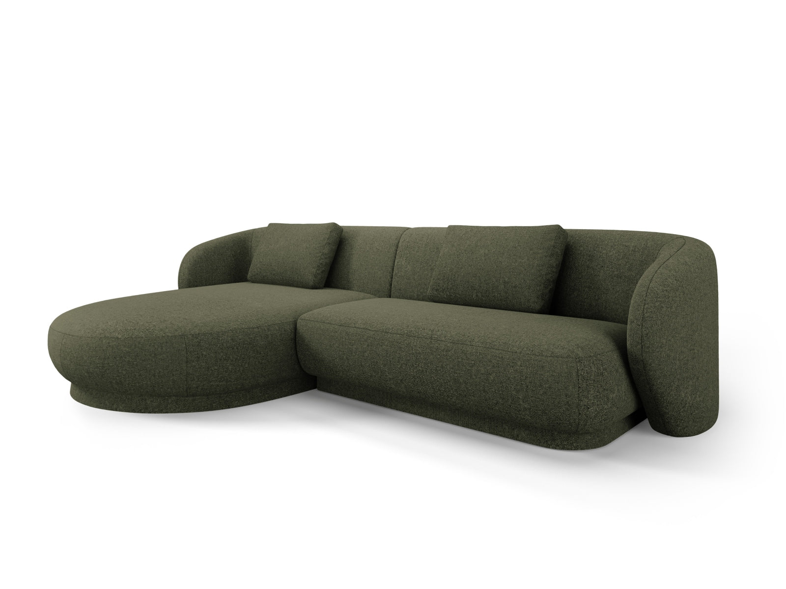 Camden Ecksofa links 4 Sitzer in Green Melange präsentiert im Onlineshop von KAQTU Design AG. Ecksofa links ist von Cosmopolitan Design