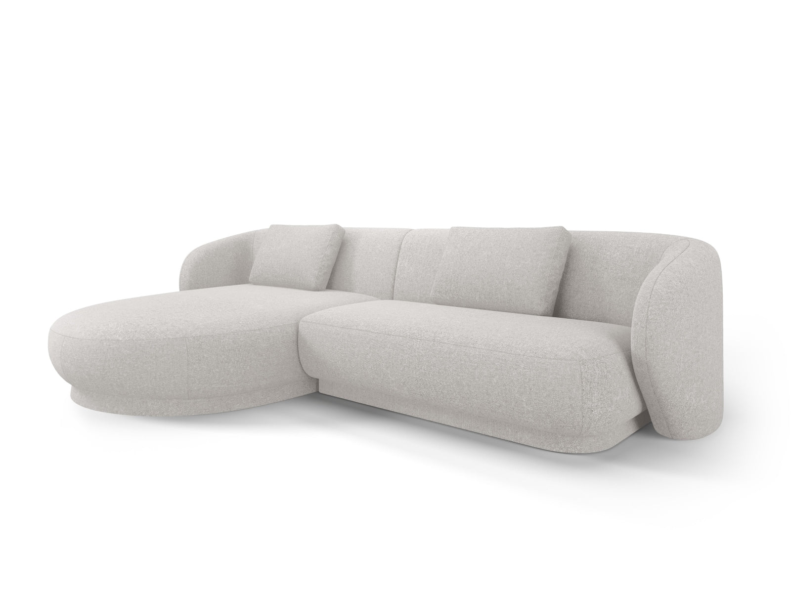 Camden Ecksofa links 4 Sitzer in Silver Melange präsentiert im Onlineshop von KAQTU Design AG. Ecksofa links ist von Cosmopolitan Design